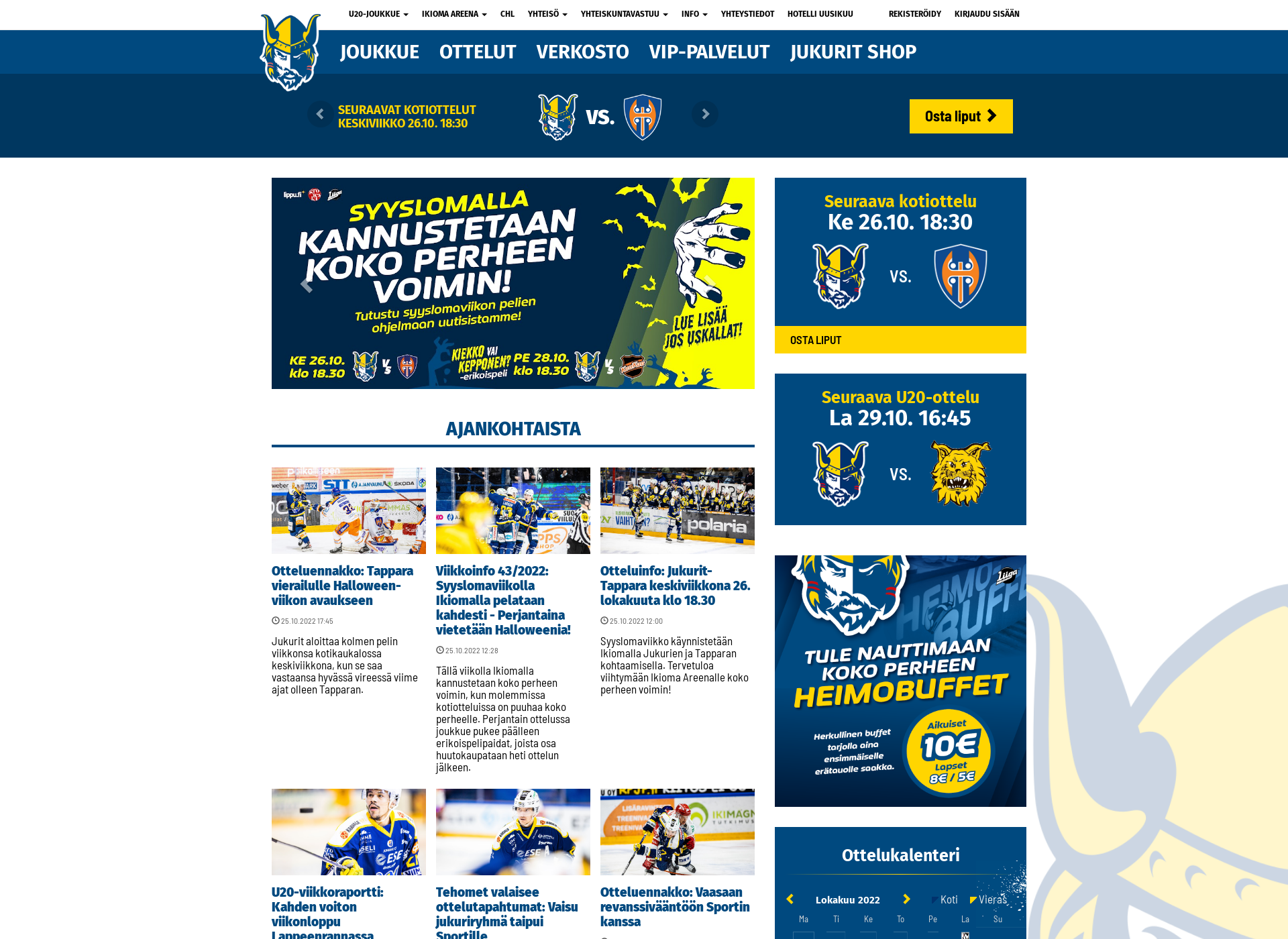 Screenshot for jukurit.fi