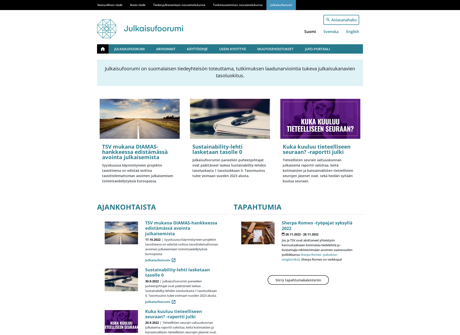 Screenshot for julkaisufoorumi.fi