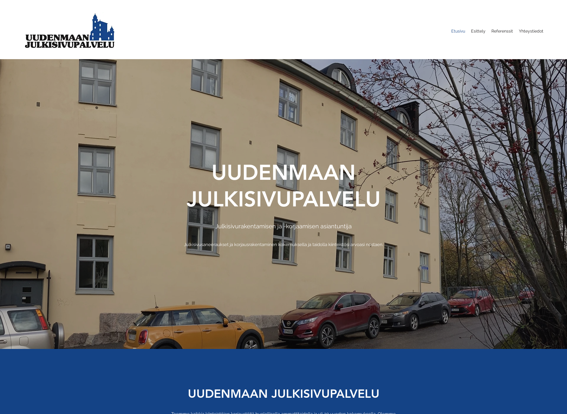 Screenshot for julkisivupalvelu.fi