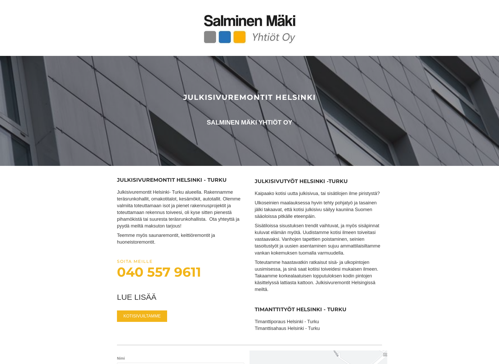Screenshot for julkisivuremontit-helsinki.fi