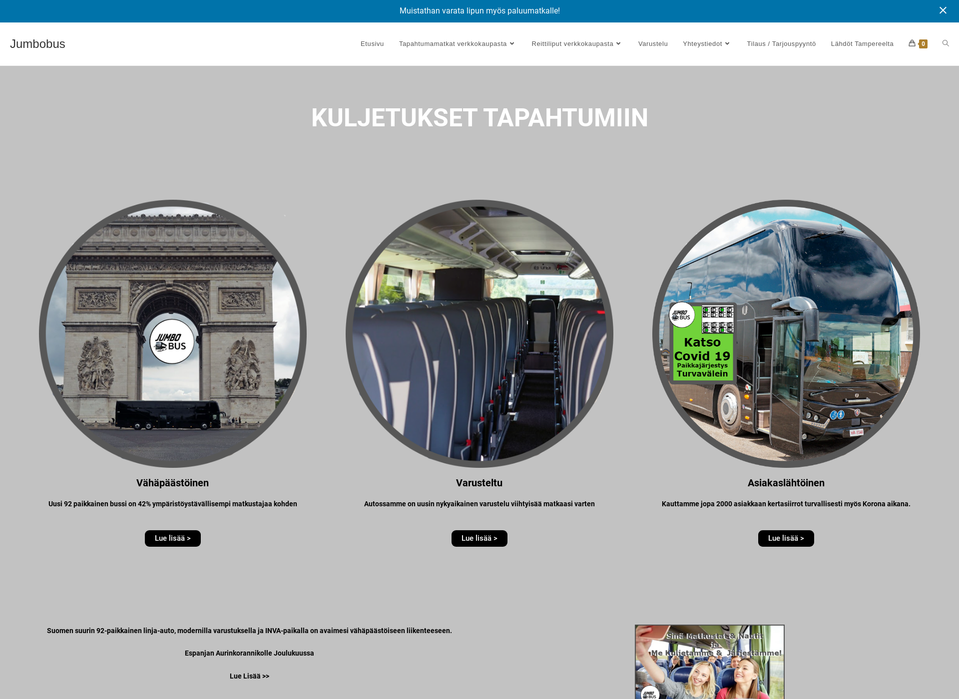 Screenshot for jumbobus.fi