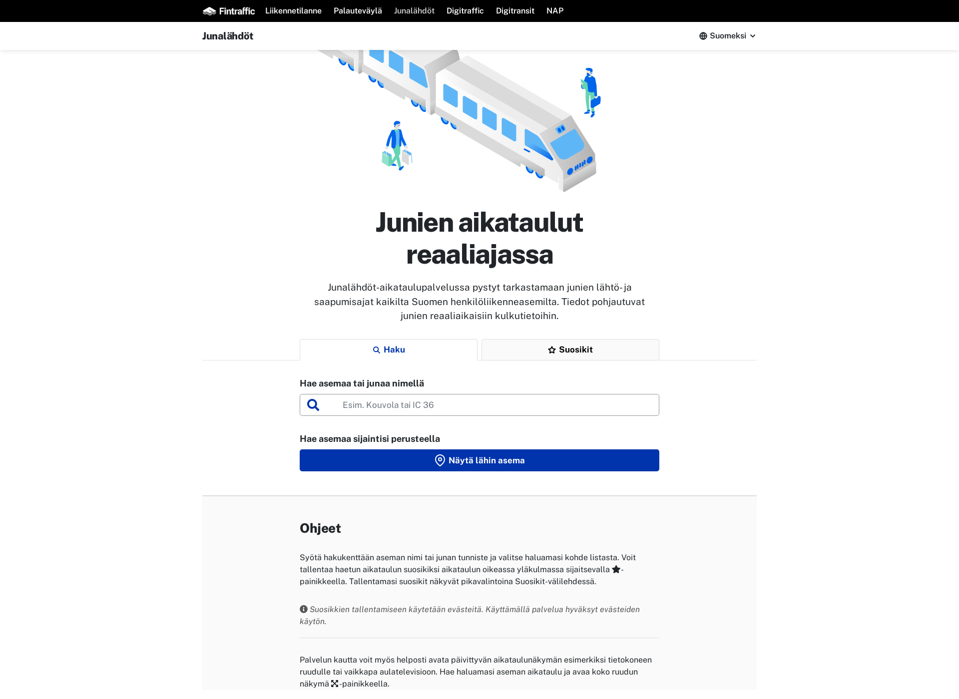 Screenshot for junalahdot.fi