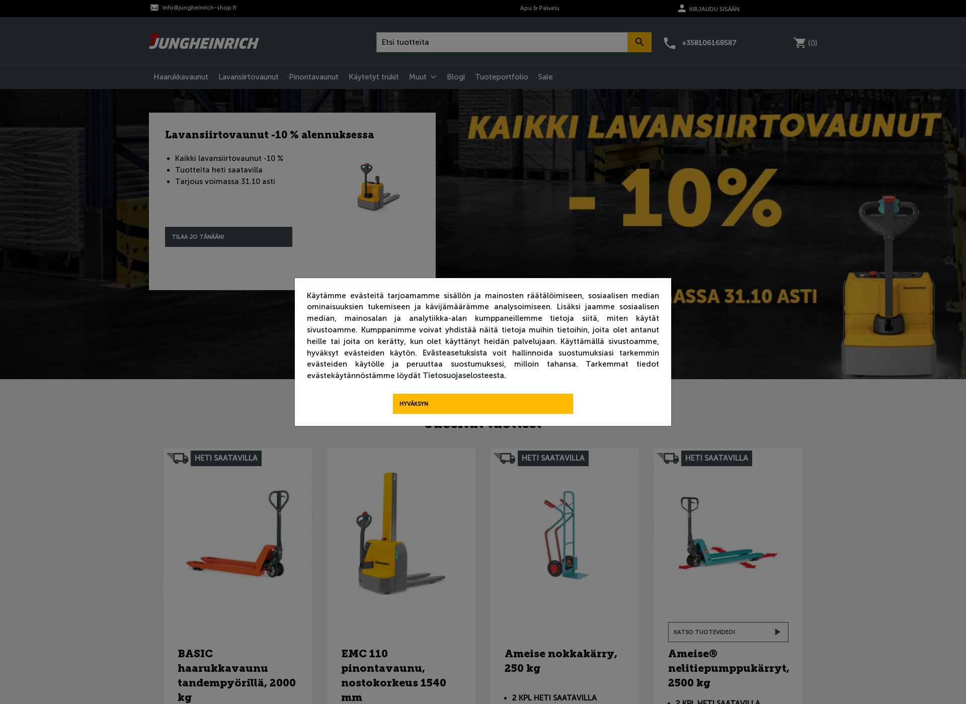 Screenshot for jungheinrich-shop.fi