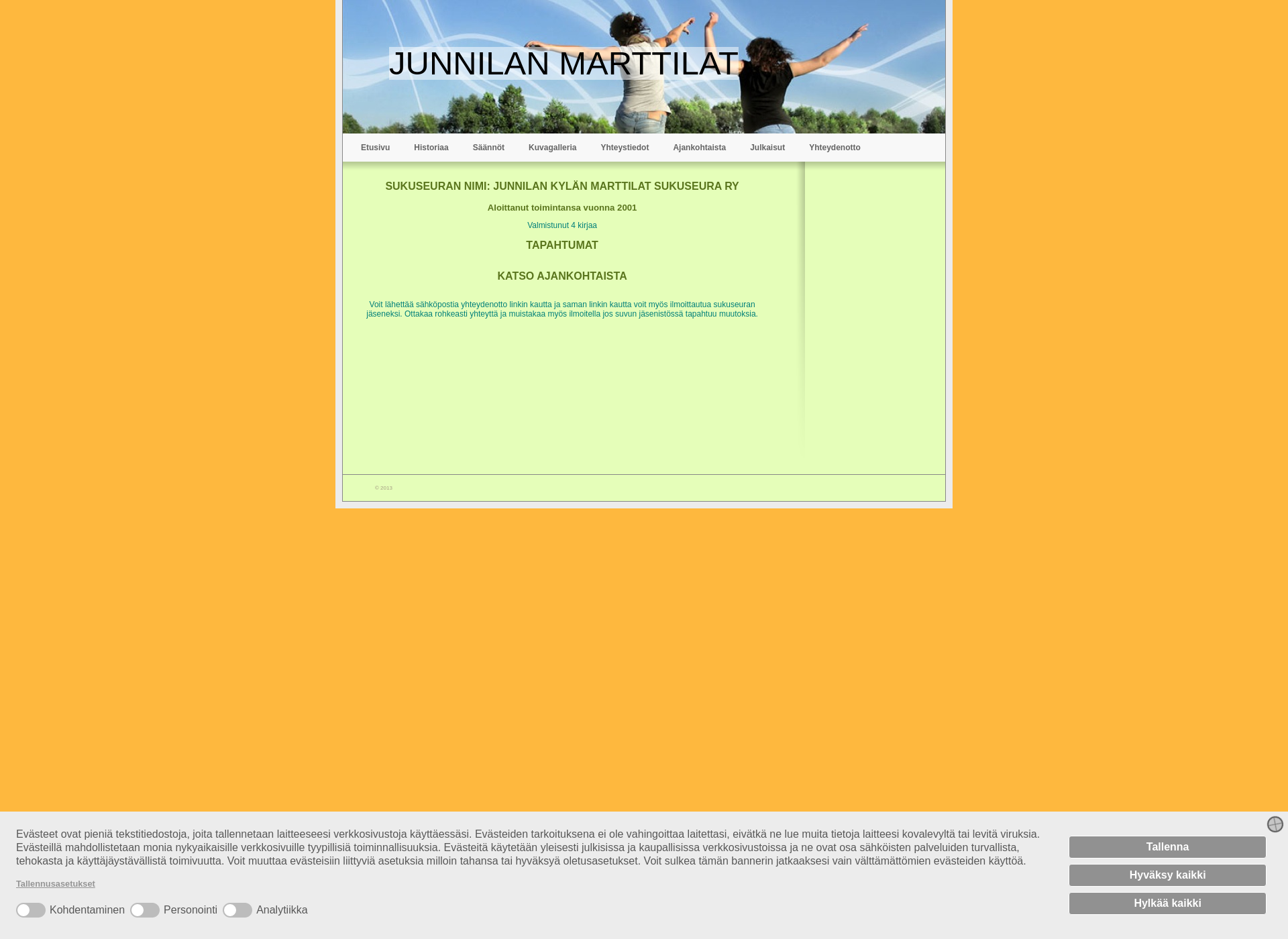 Screenshot for junnilanmarttilat.fi