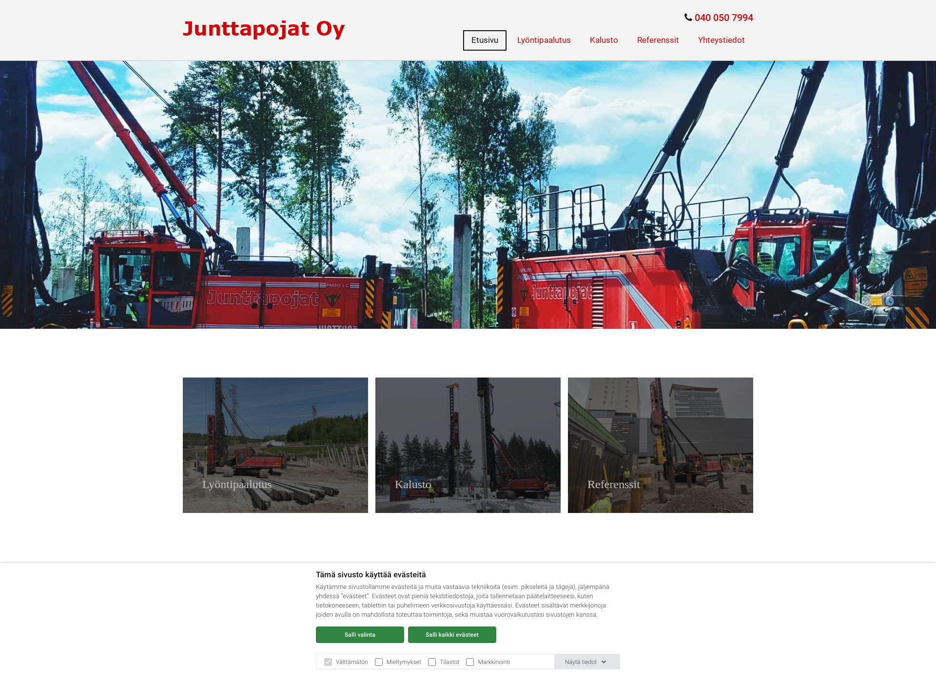 Screenshot for junttapojat.fi