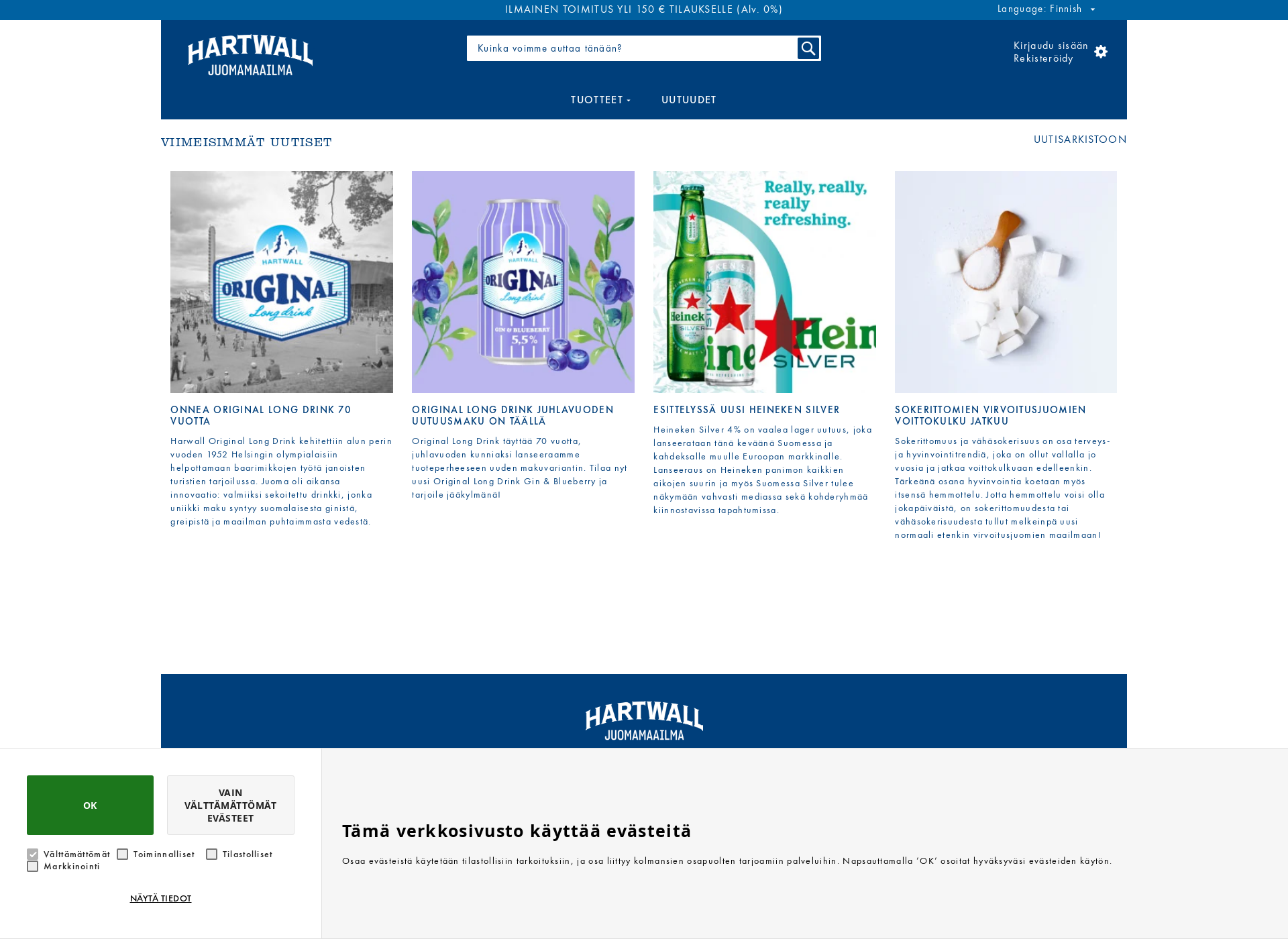 Screenshot for juomanetti.fi
