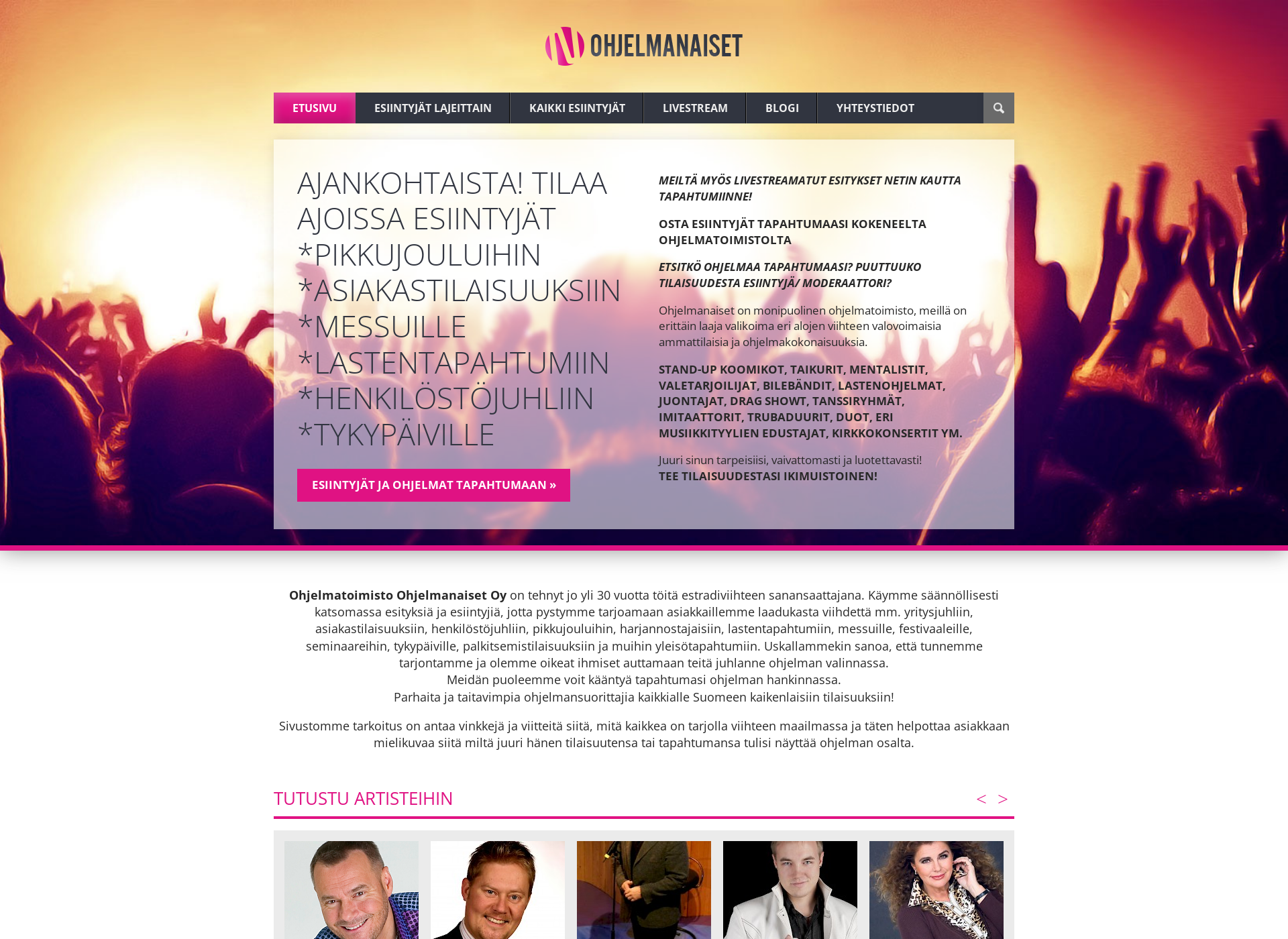 Screenshot for juontaja.fi