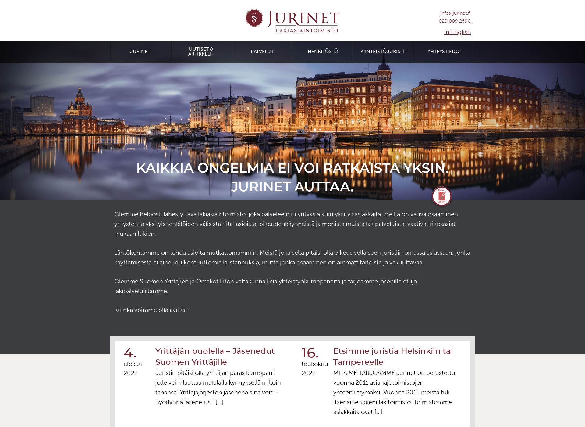 Screenshot for jurinet.fi