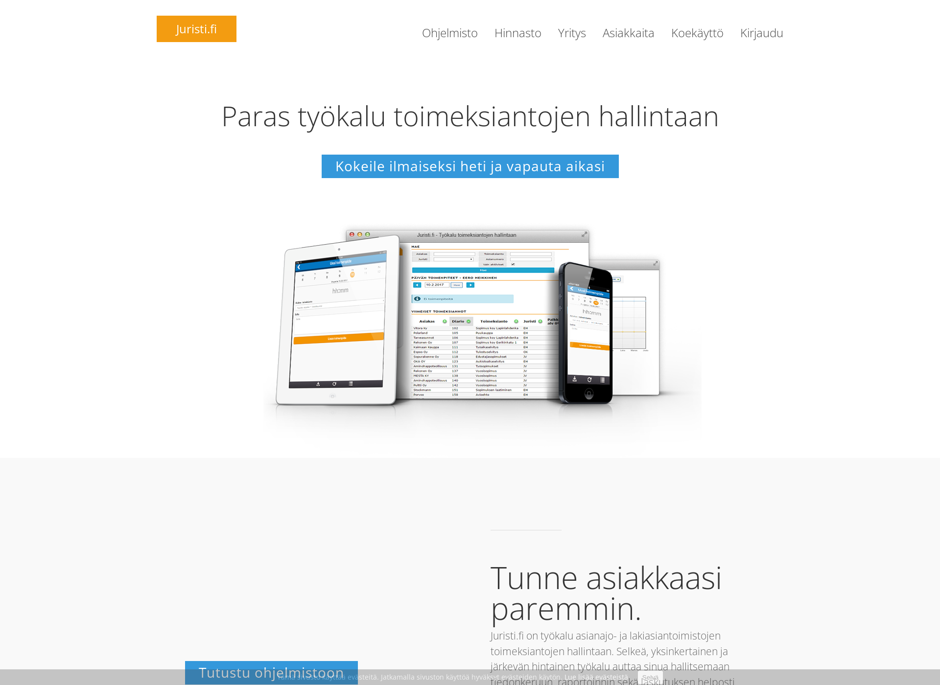 Screenshot for juristi.fi