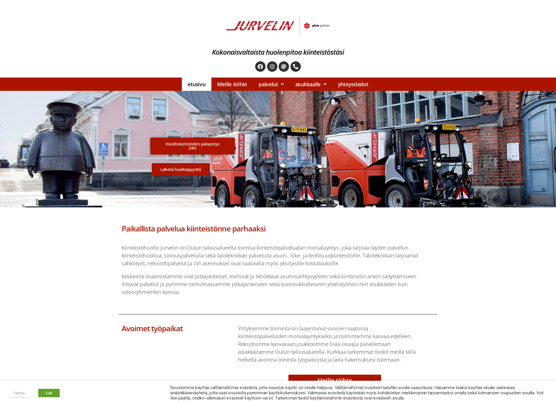 Screenshot for jurvelin.fi