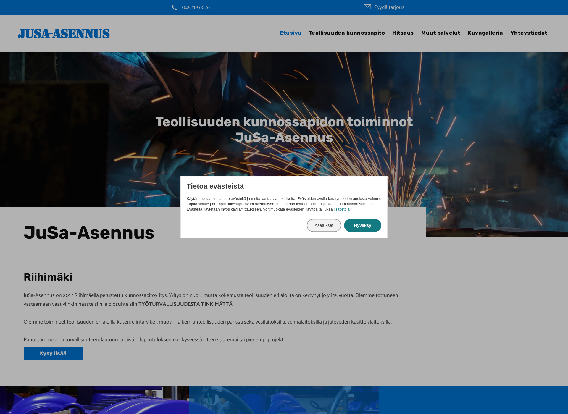 Screenshot for jusa-asennus.fi