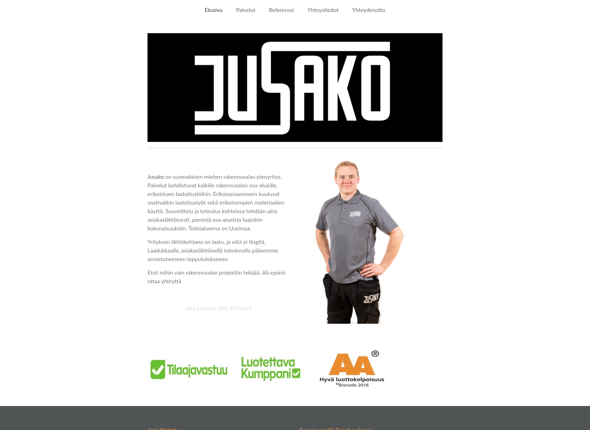 Screenshot for jusako.fi