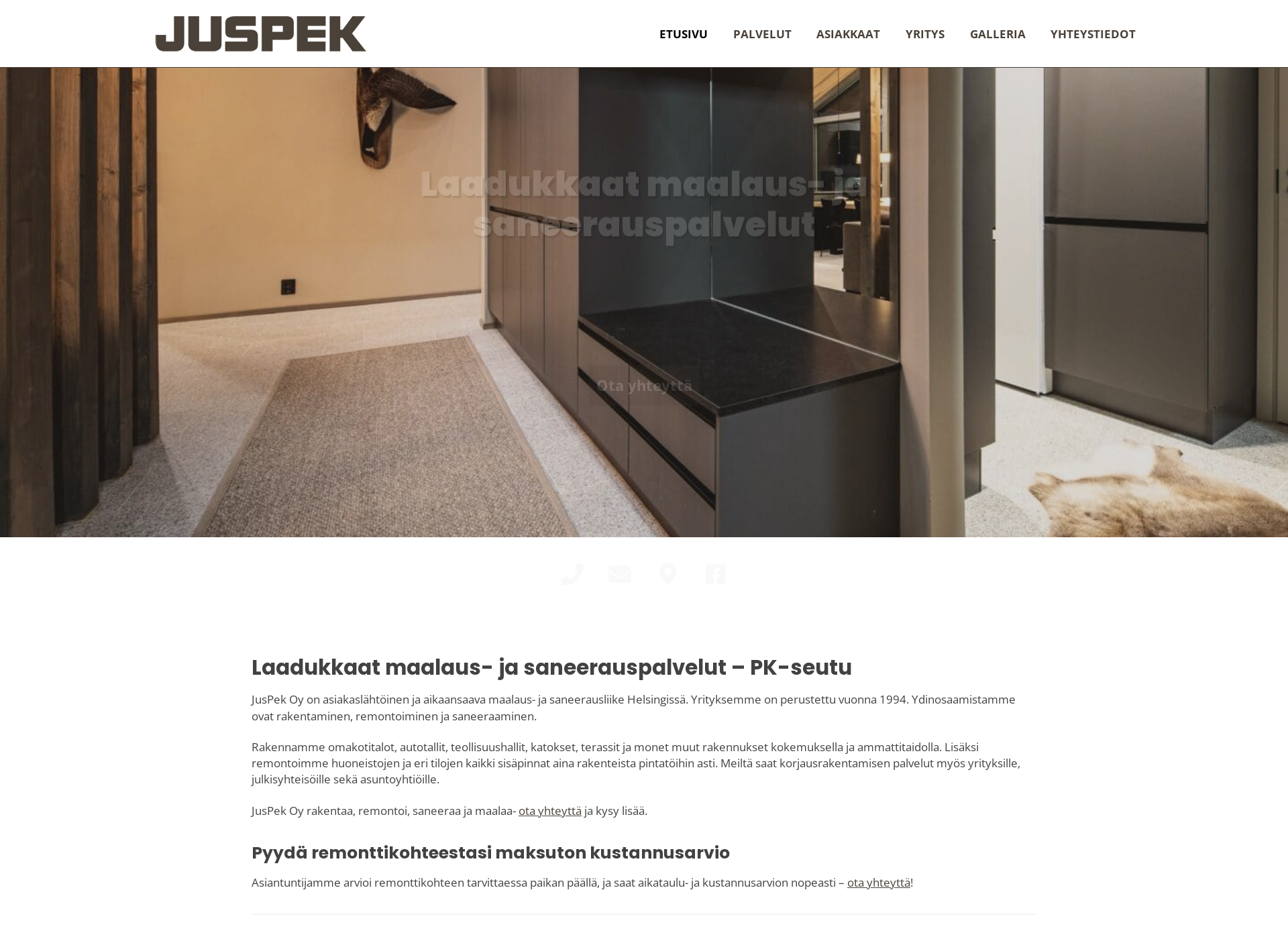 Screenshot for juspek.fi
