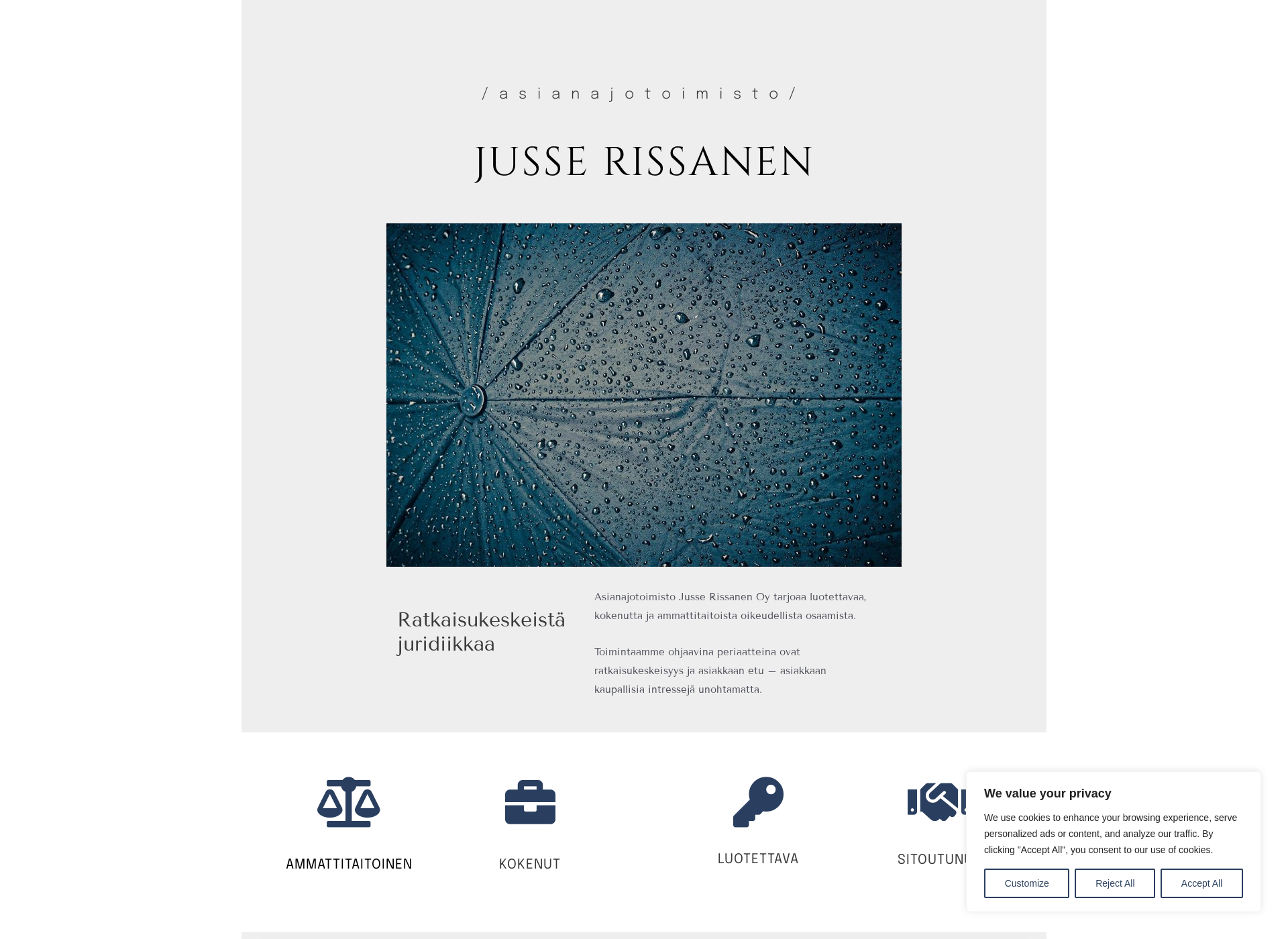 Screenshot for jusserissanen.fi