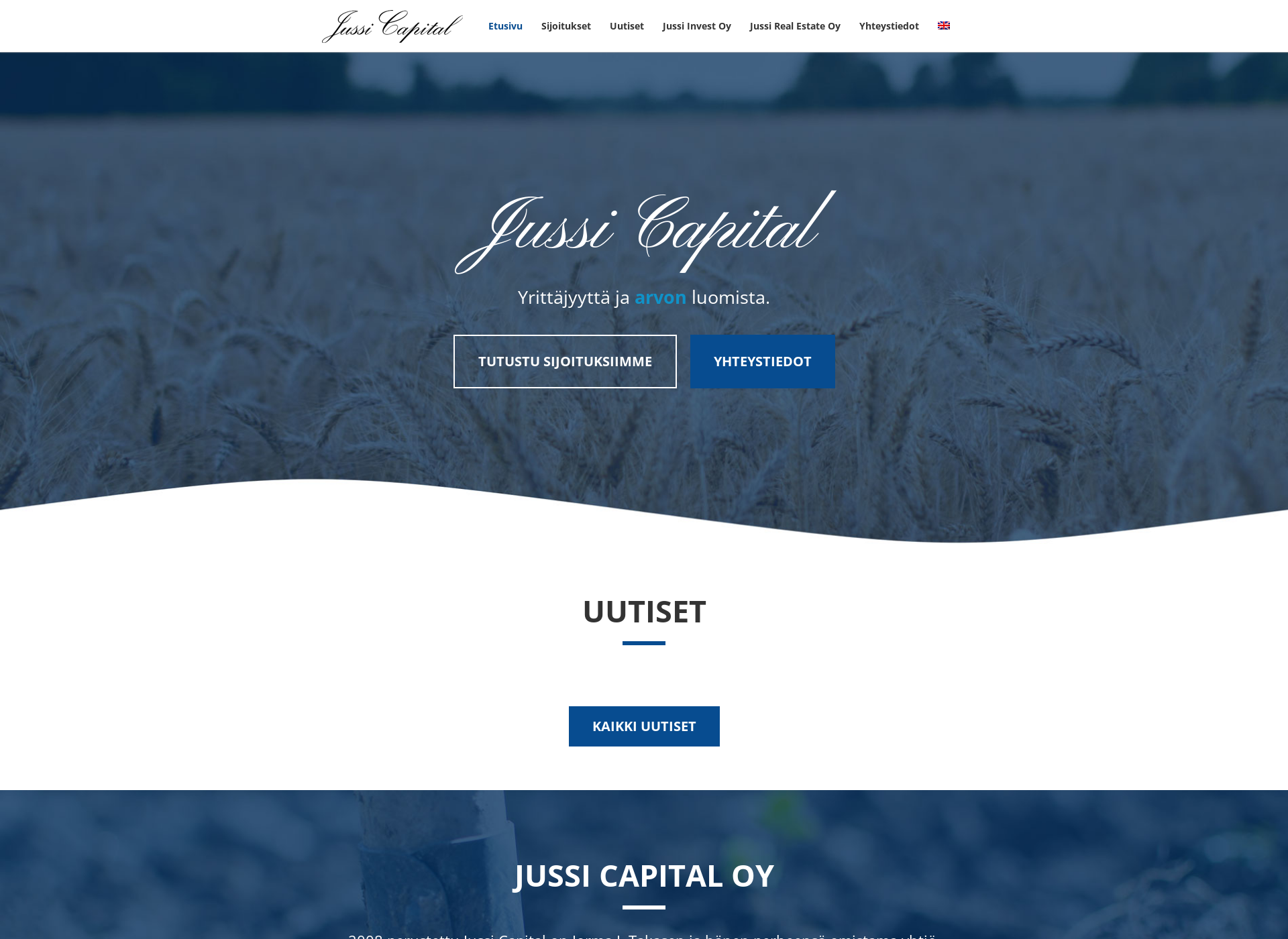 Screenshot for jussicapital.fi