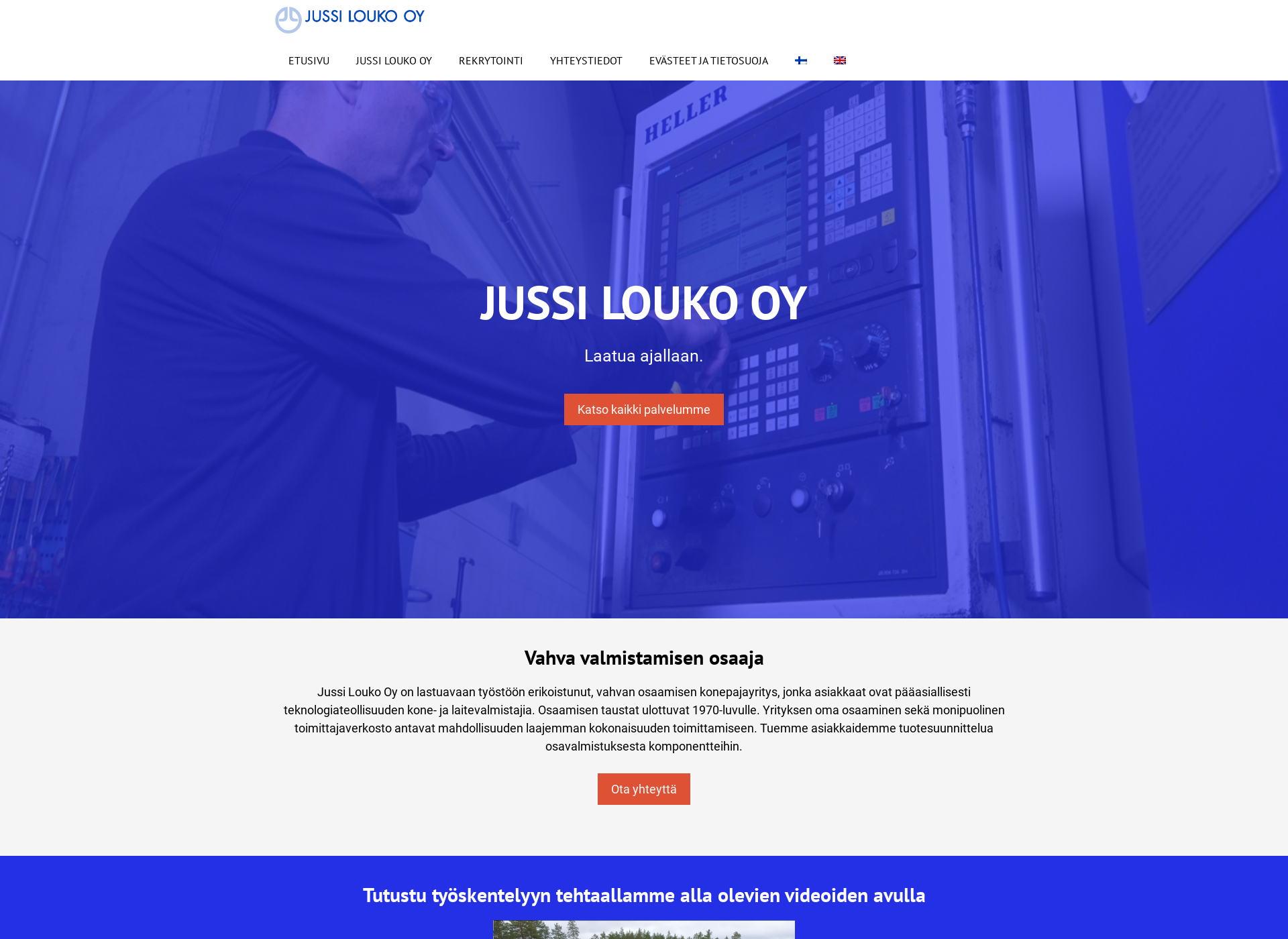 Skärmdump för jussilouko.fi