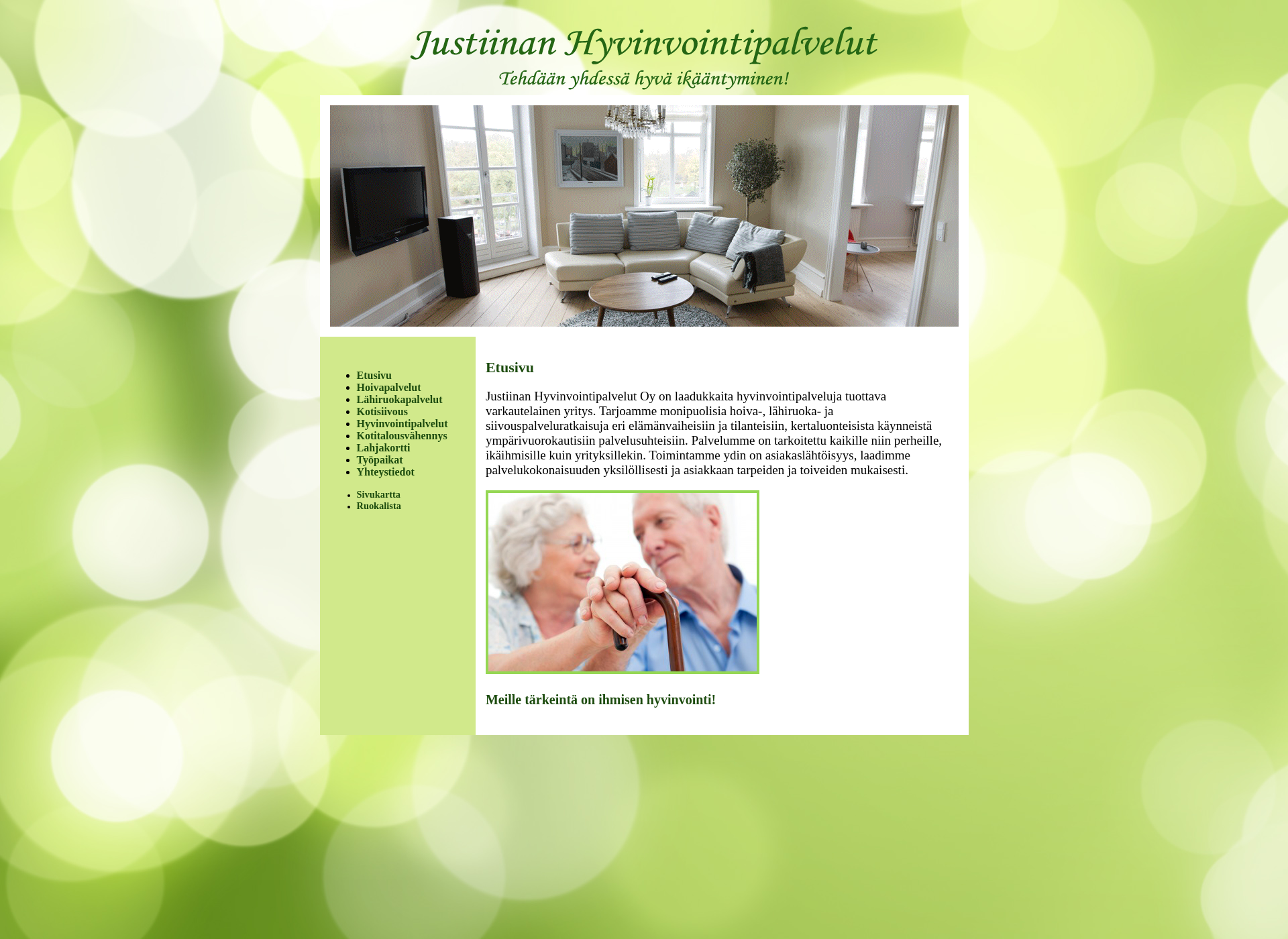 Screenshot for justiinat.fi