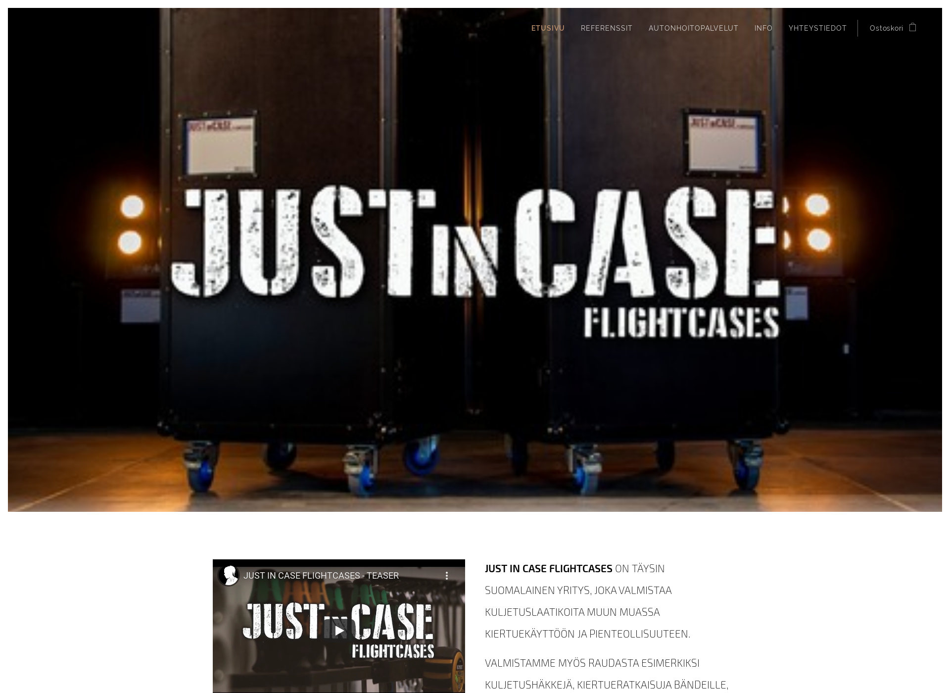 Screenshot for justincase.fi