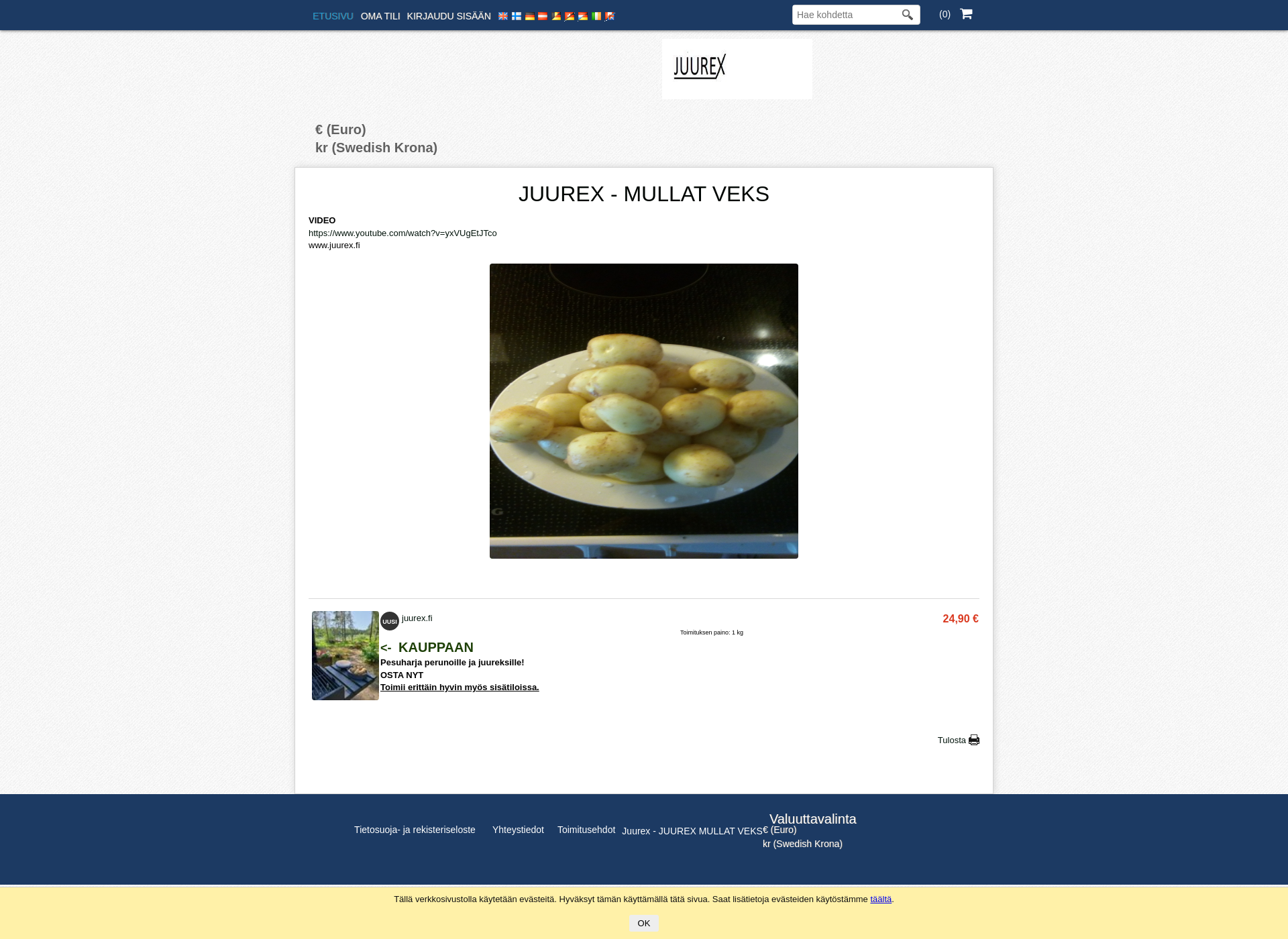 Screenshot for juurex.fi