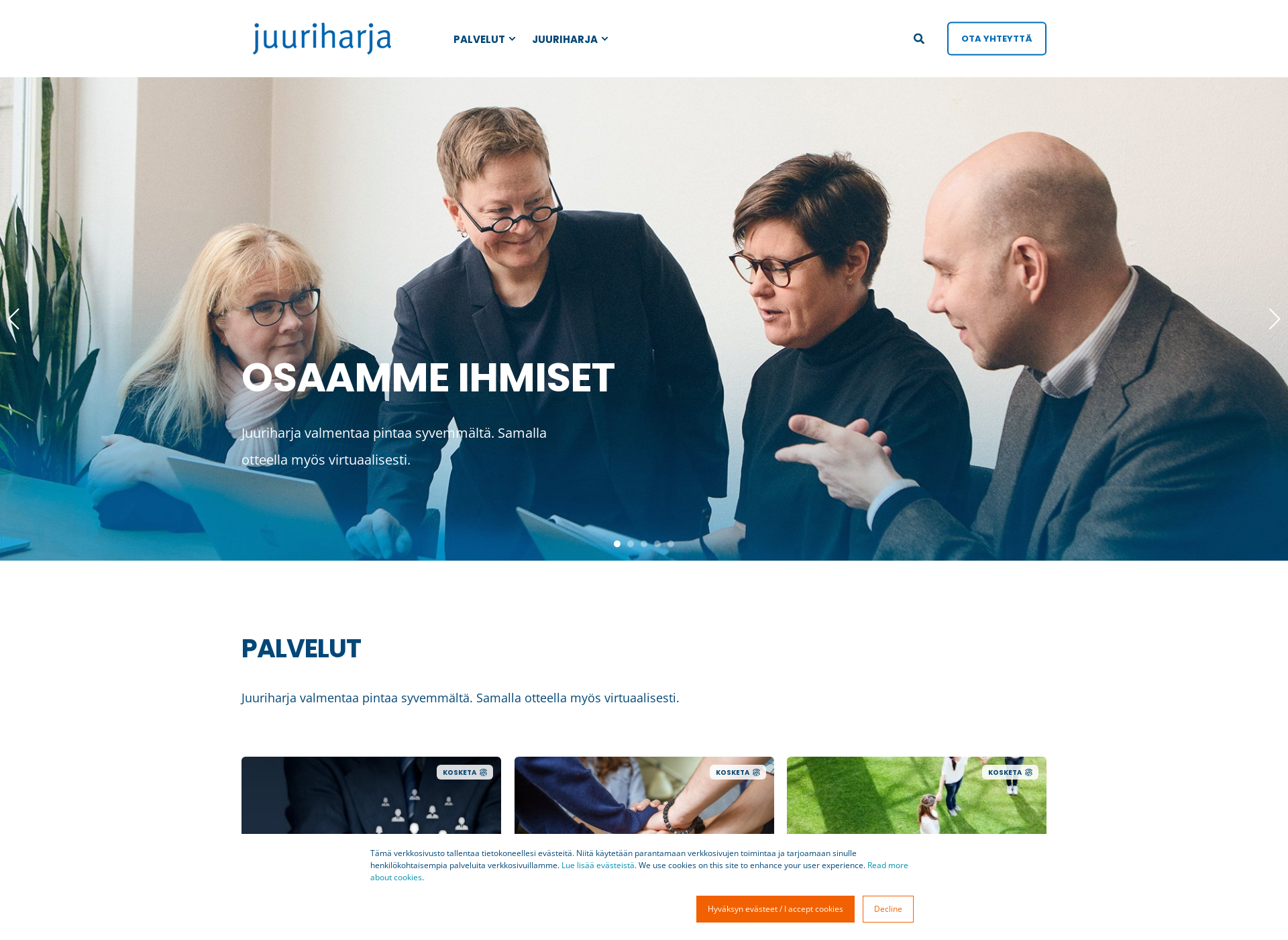 Screenshot for juuriharja.fi