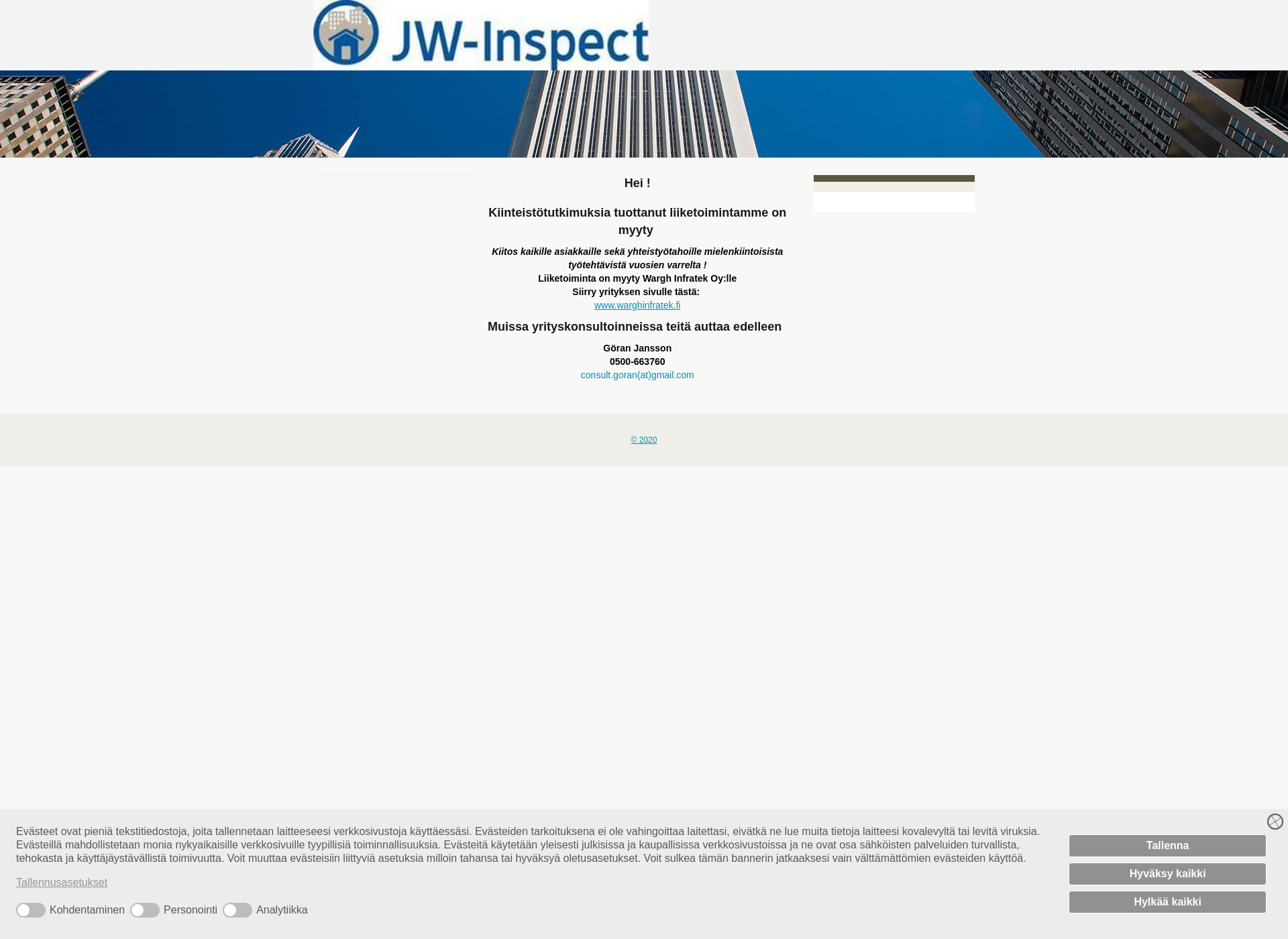 Screenshot for jw-inspect.fi