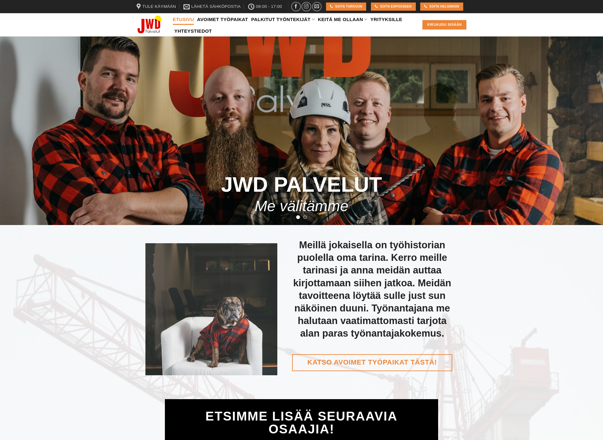 Screenshot for jwdpalvelut.fi