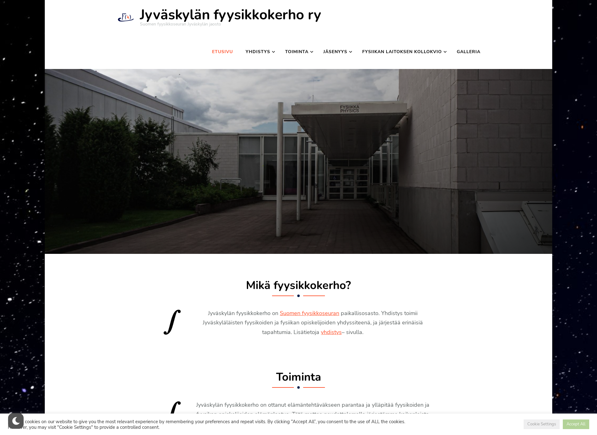 Skärmdump för jyfk.fi