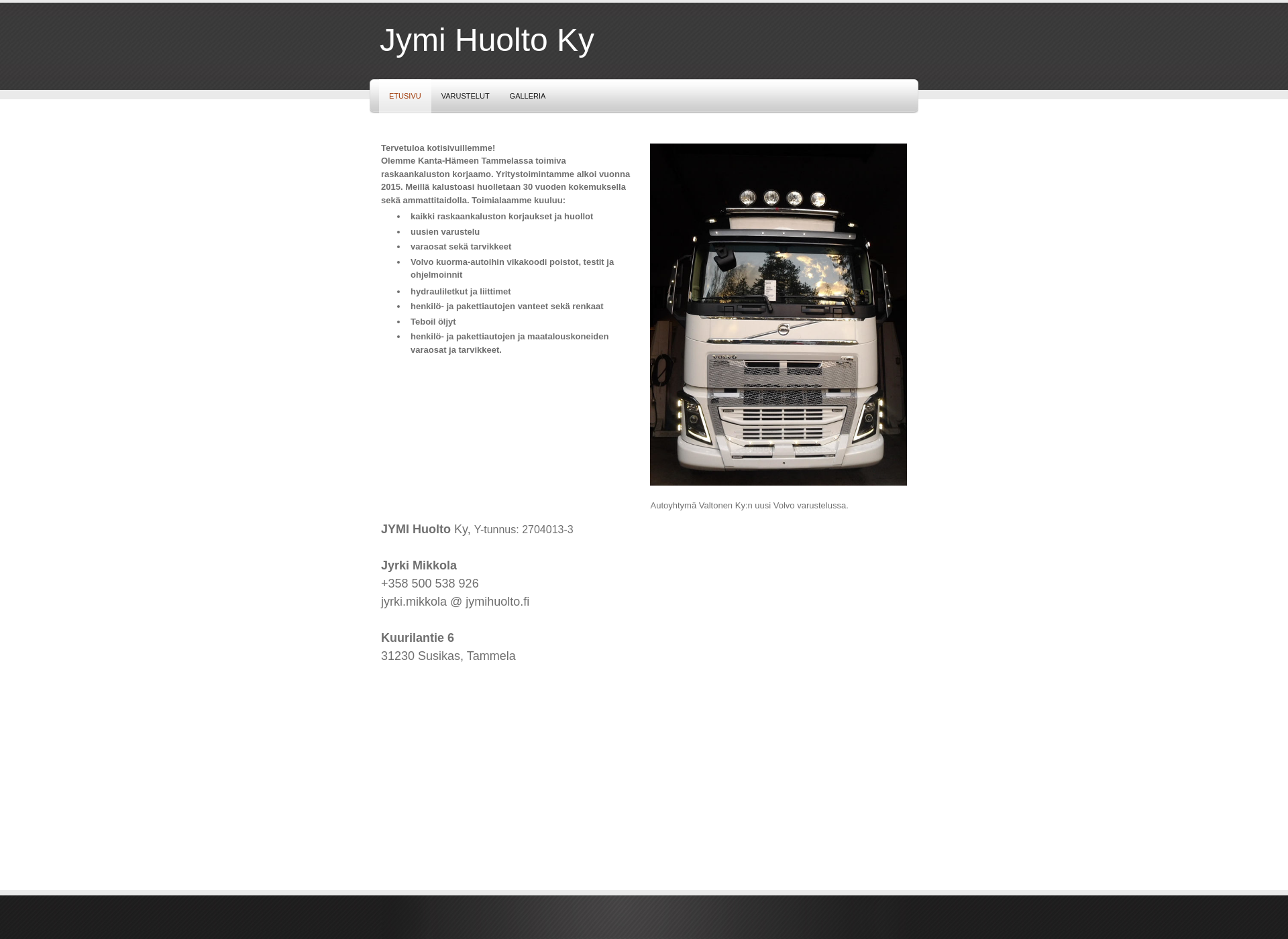 Screenshot for jymihuolto.fi