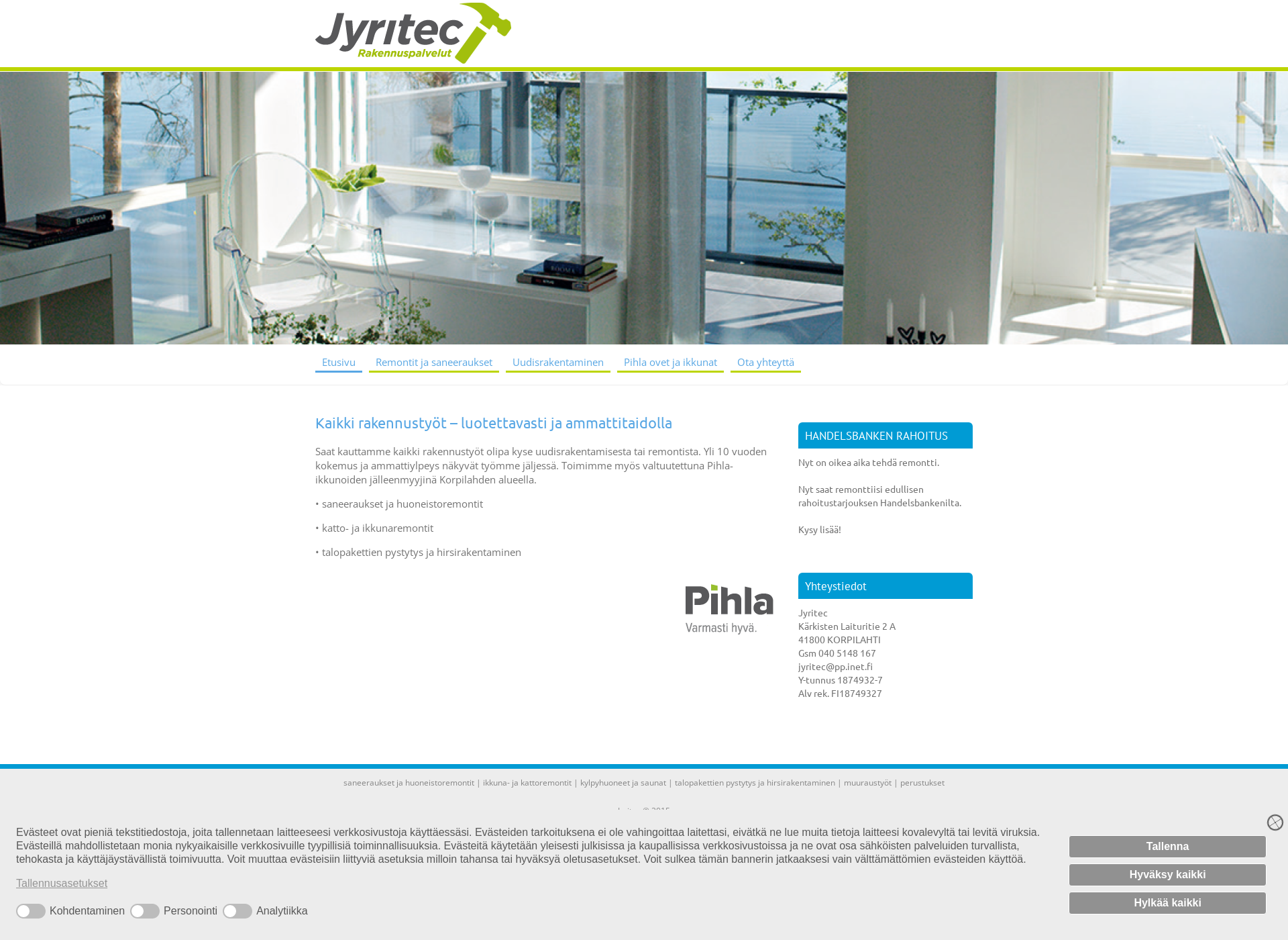 Screenshot for jyritec.fi