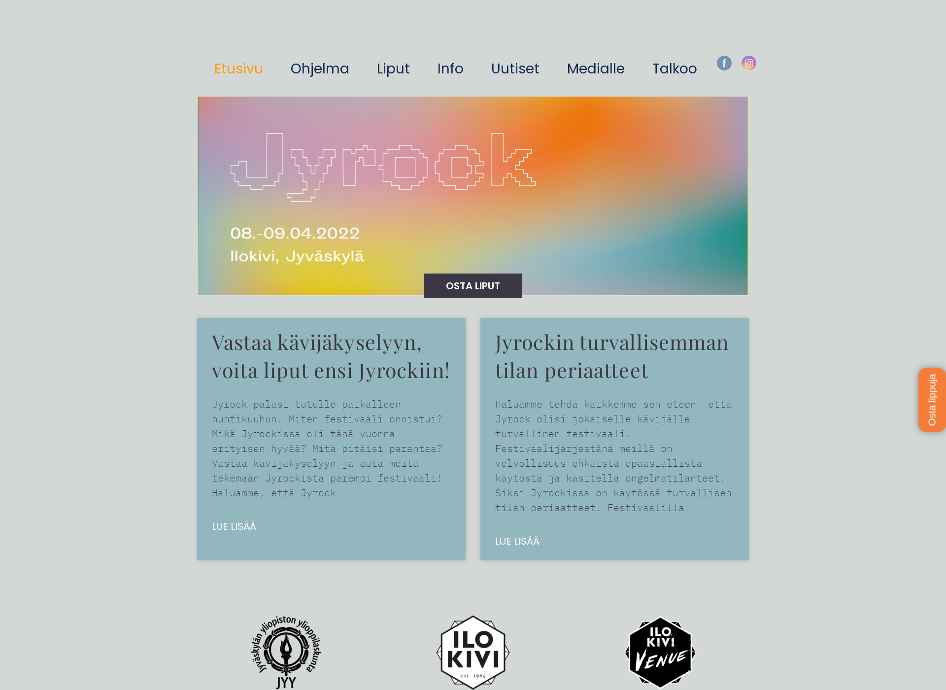 Screenshot for jyrock.fi