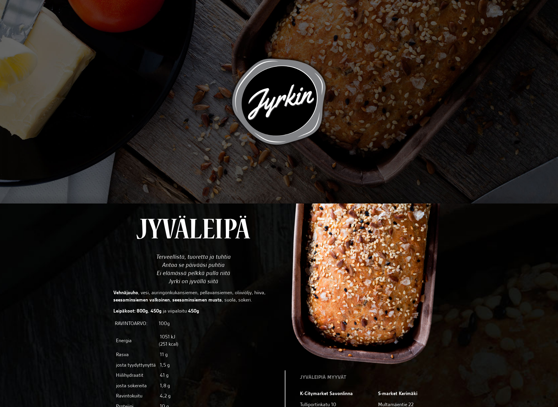 Screenshot for jyvaleipa.fi