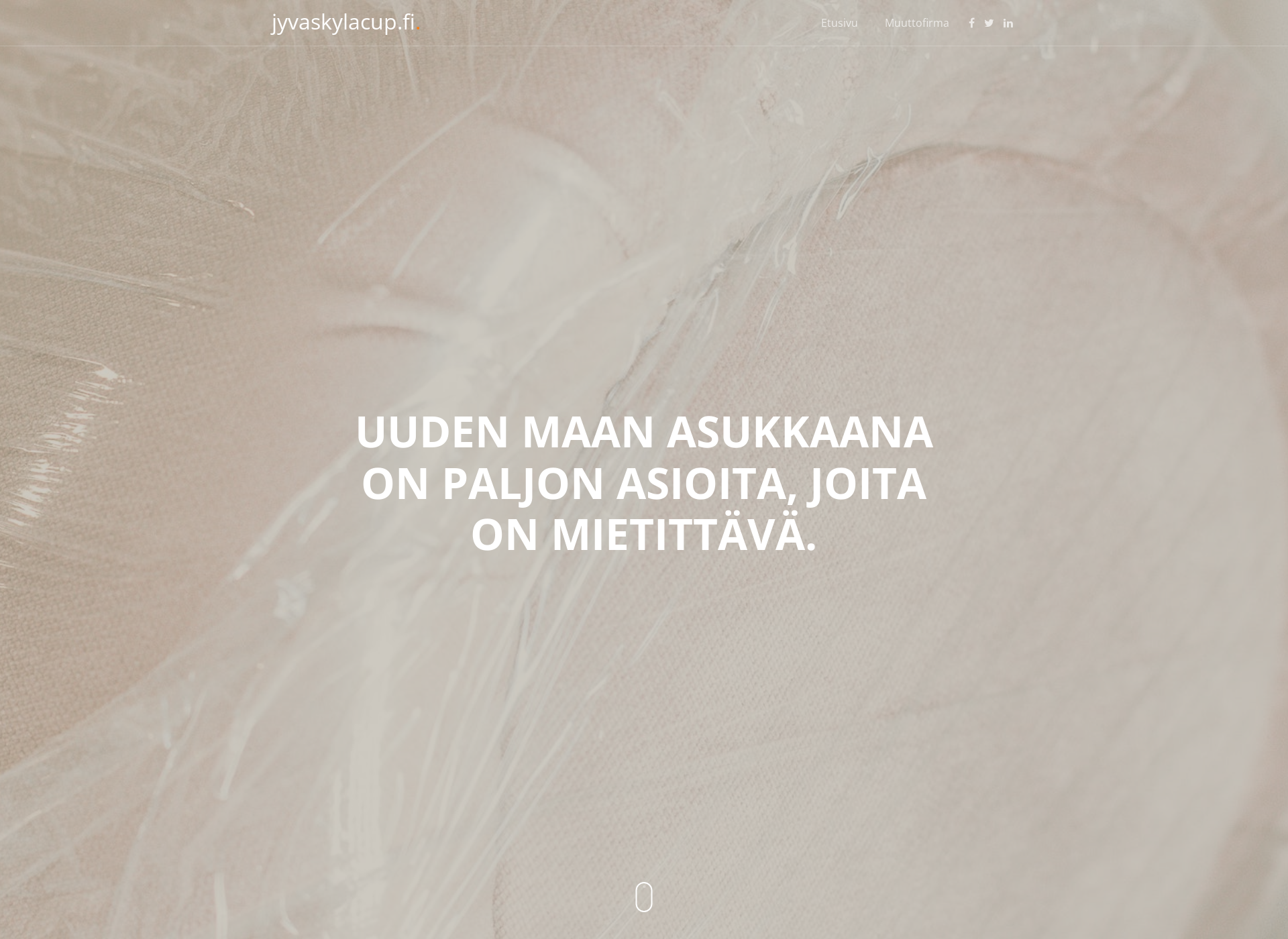 Skärmdump för jyvaskylacup.fi