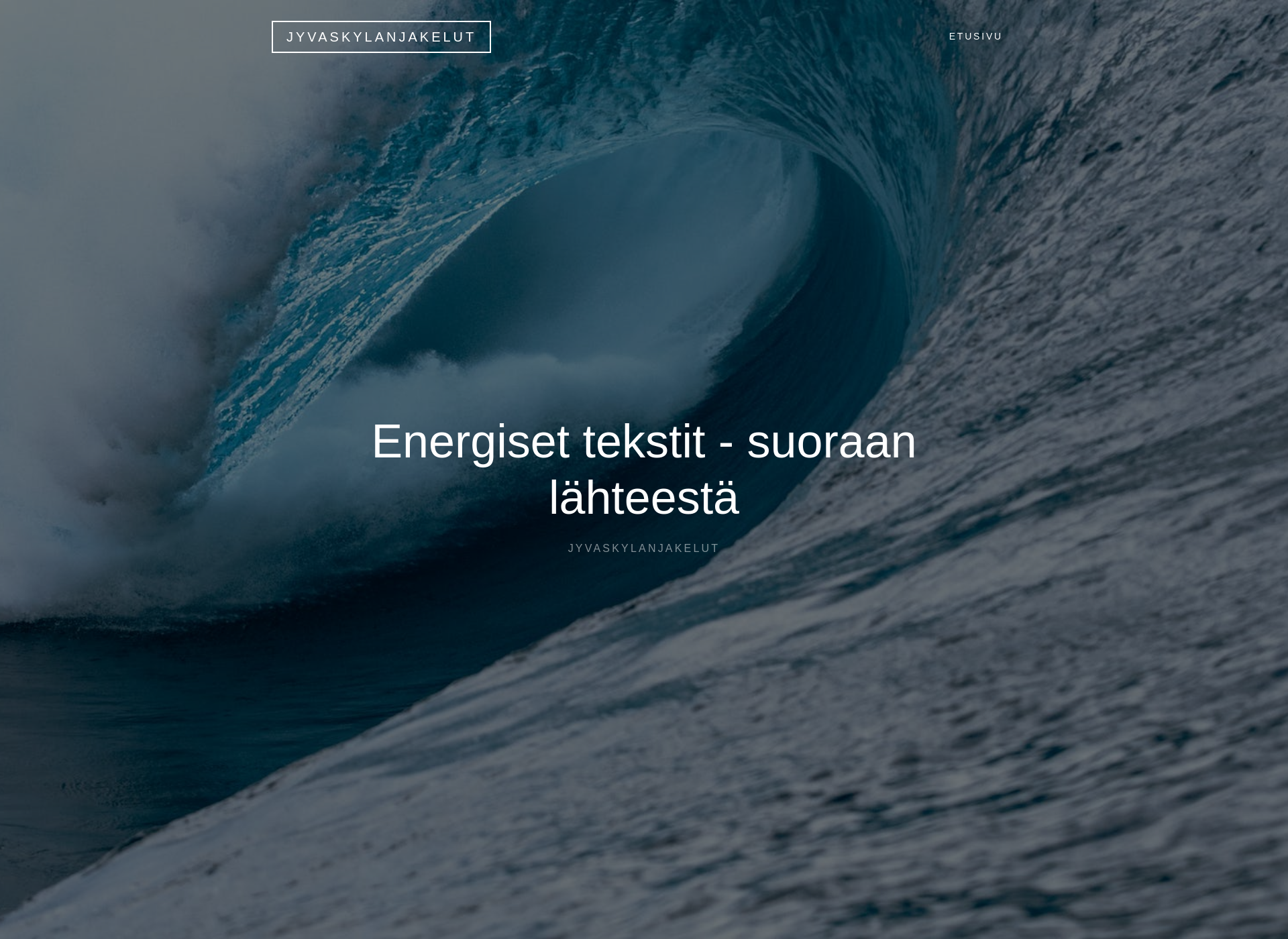 Screenshot for jyvaskylanjakelut.fi