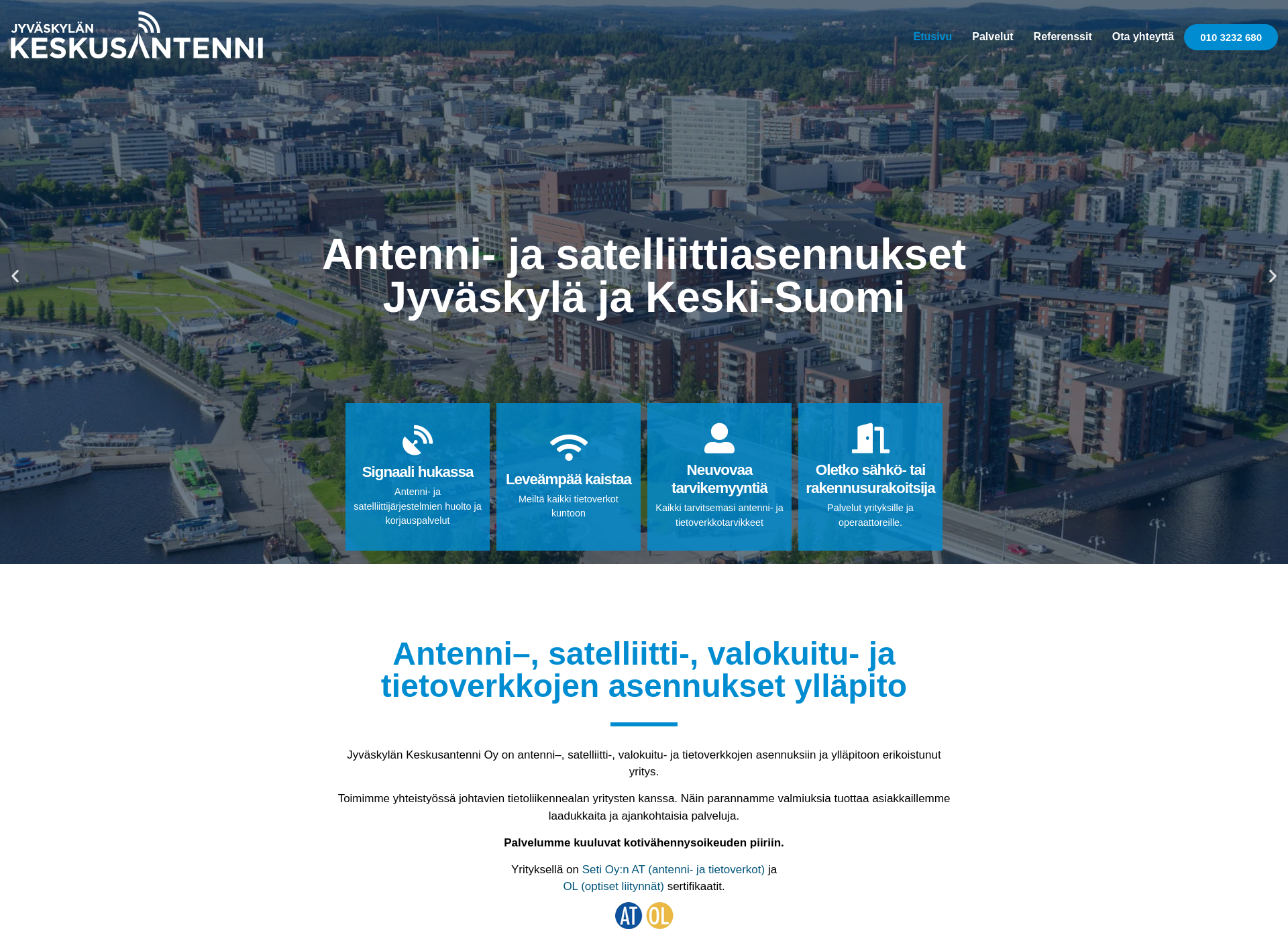 Screenshot for jyvaskylankeskusantenni.fi
