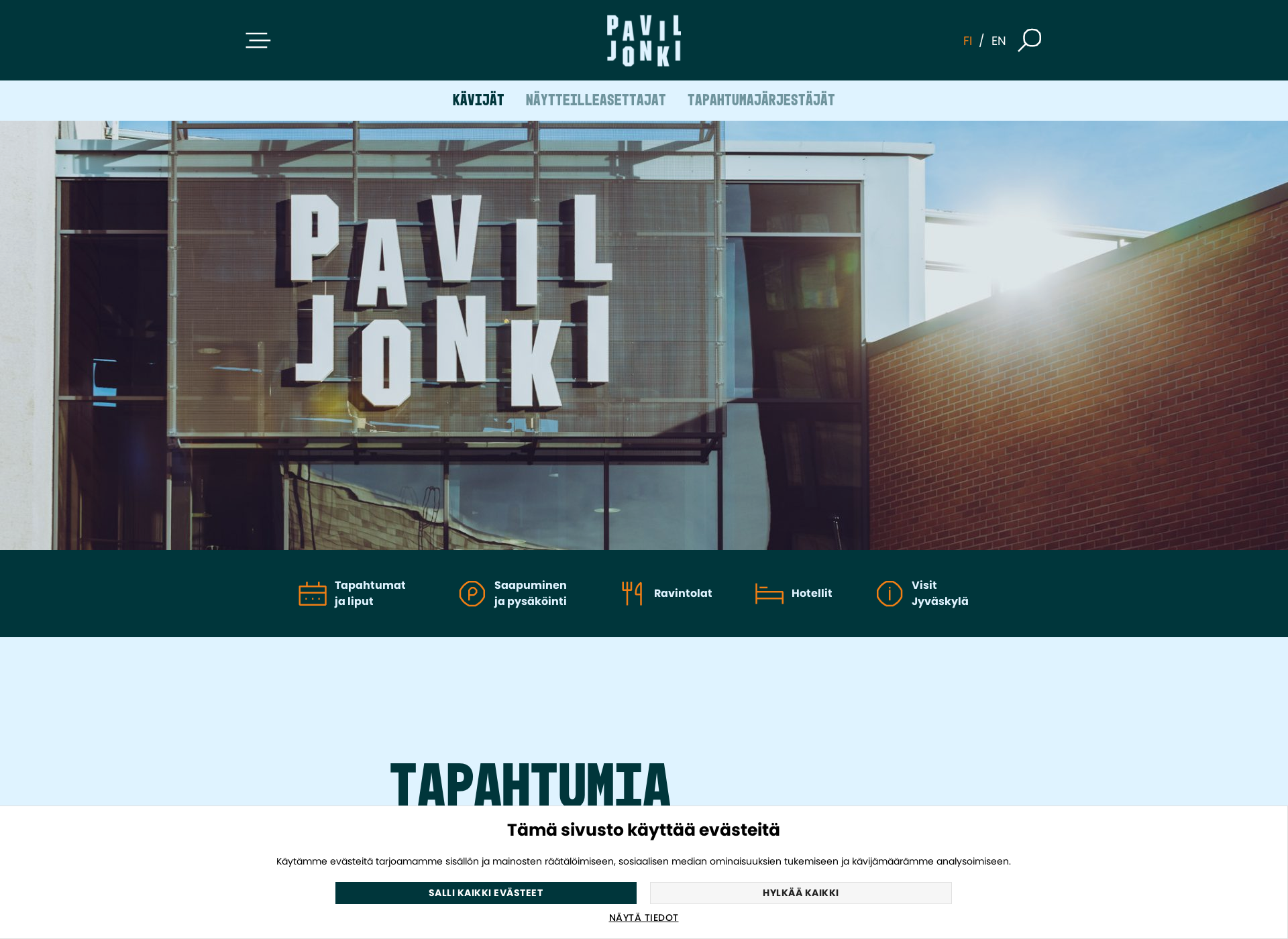 Screenshot for jyvaskylanpaviljonki.fi