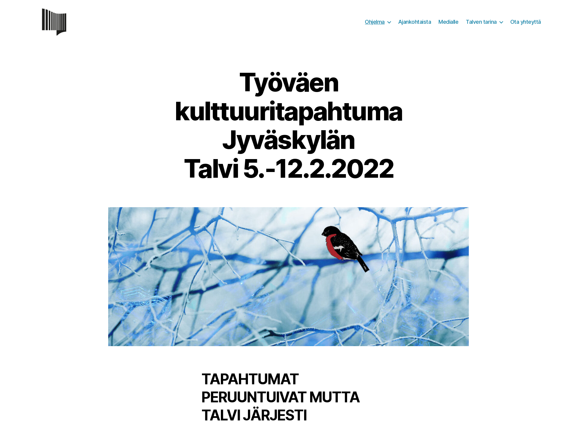 Skärmdump för jyvaskylantalvi.fi