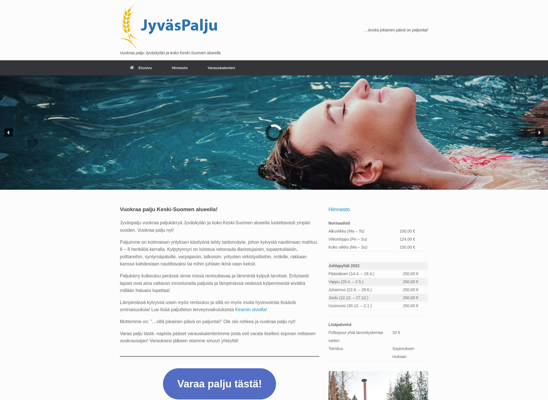 Screenshot for jyvaspalju.fi