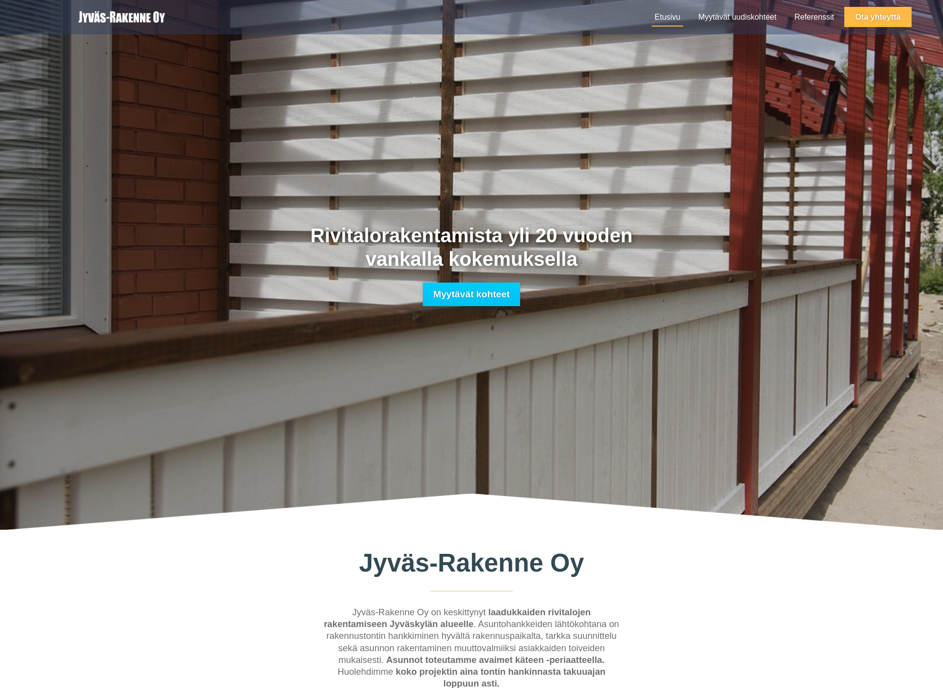 Screenshot for jyvasrakenne.fi