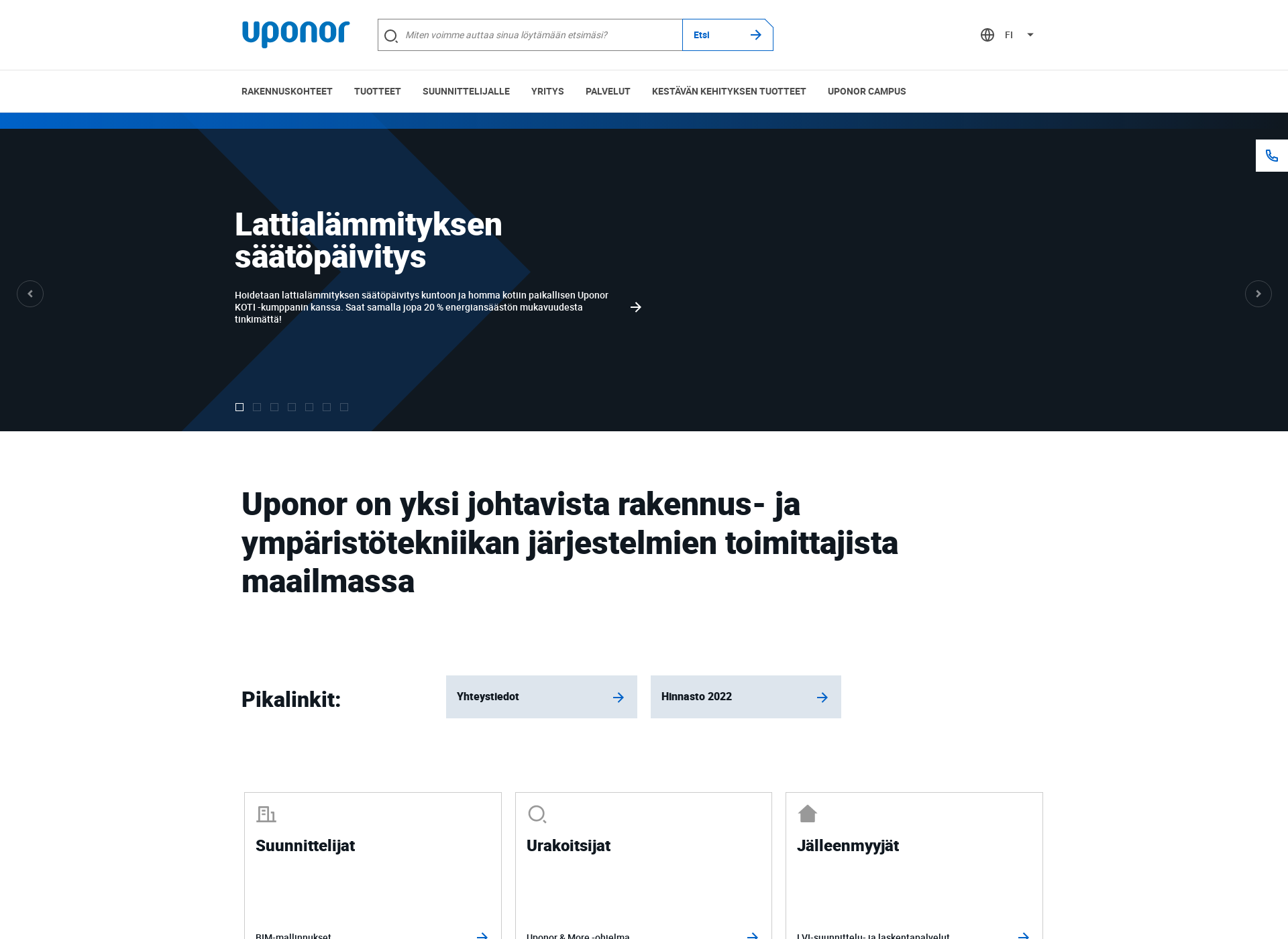 Screenshot for jäähdytys.fi