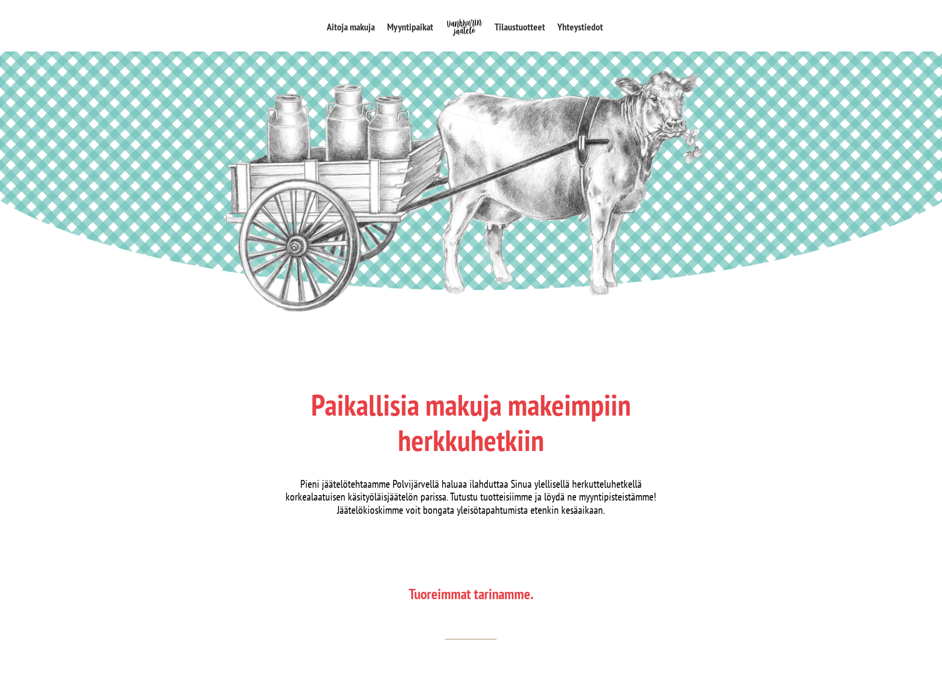 Screenshot for jäätelövankkuri.fi
