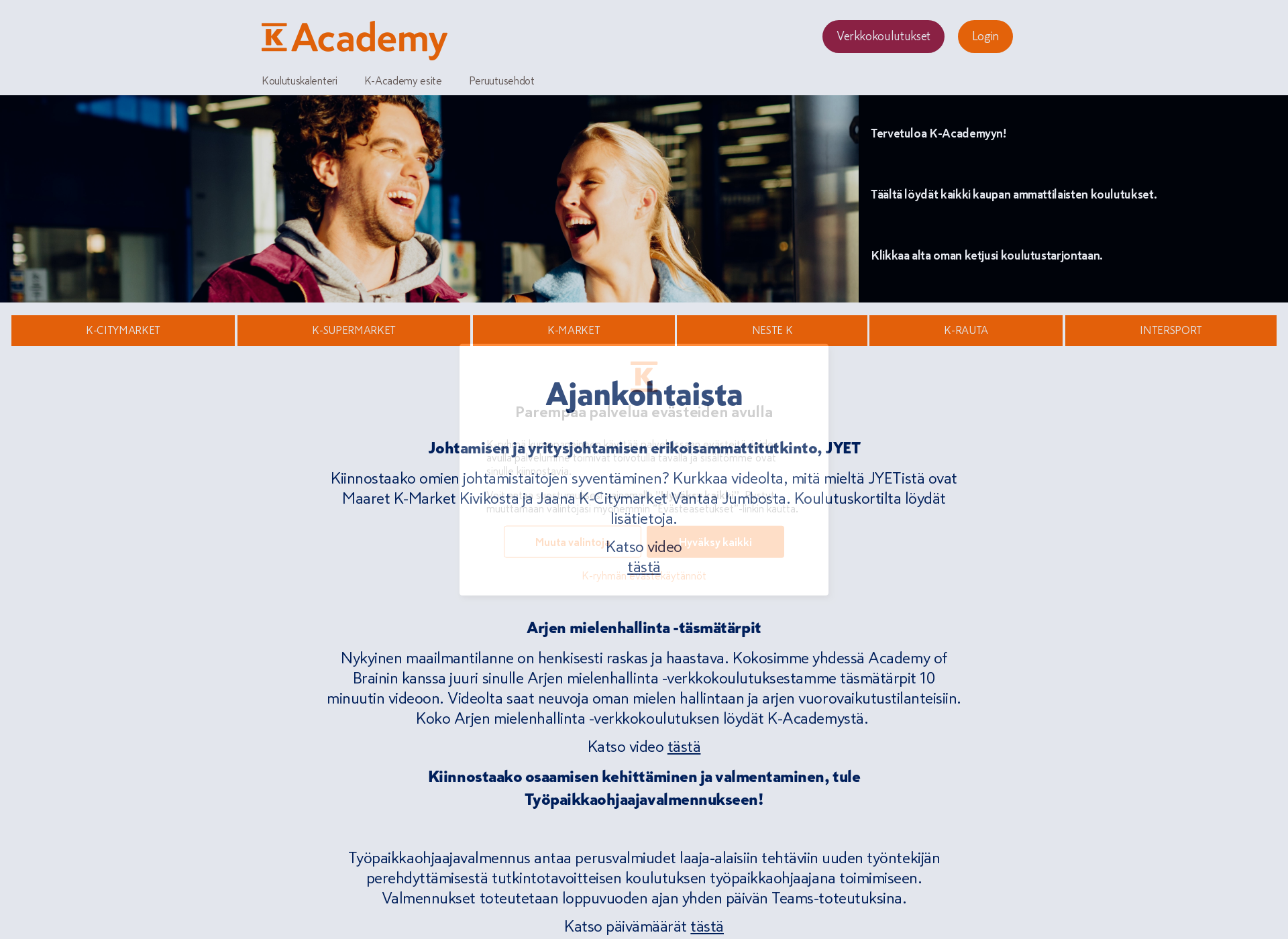 Screenshot for k-academy.fi
