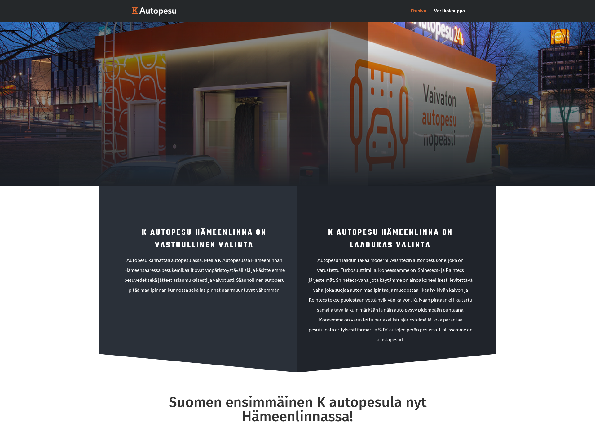 Screenshot for k-autopesuhml.fi