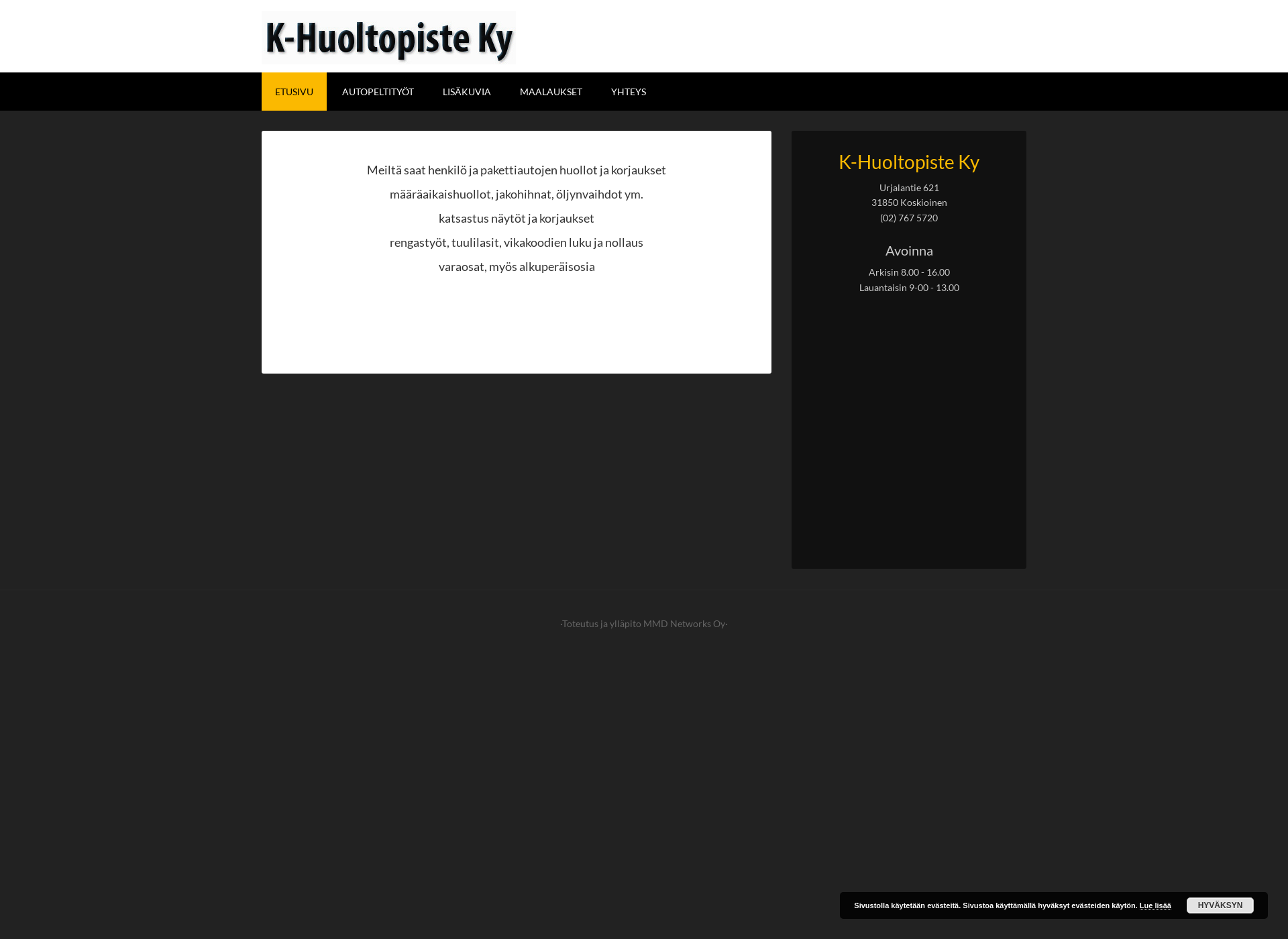 Screenshot for k-huoltopiste.fi