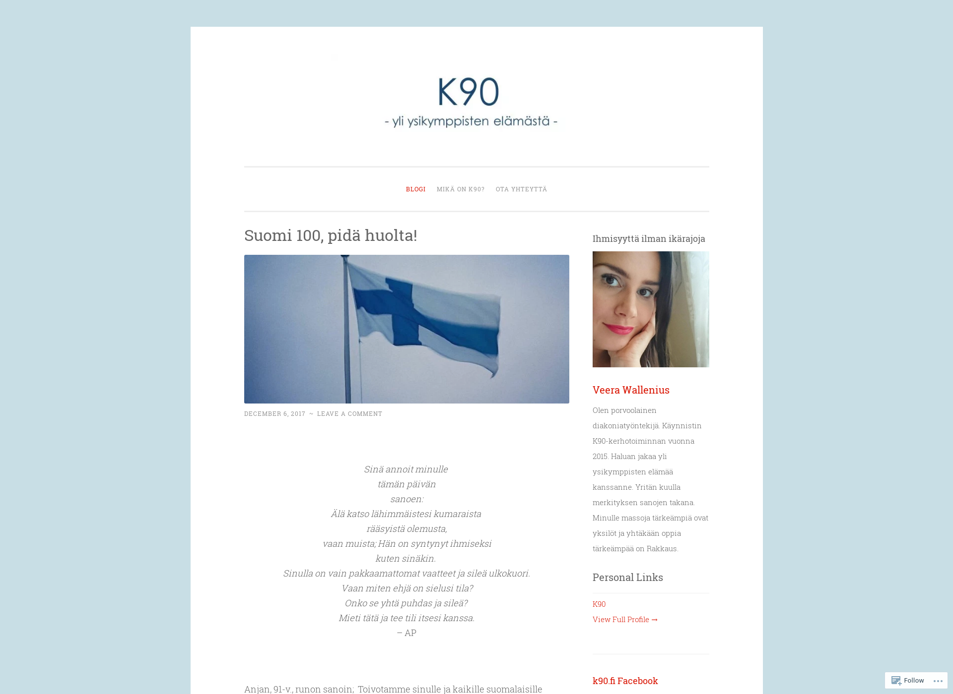 Skärmdump för k90.fi