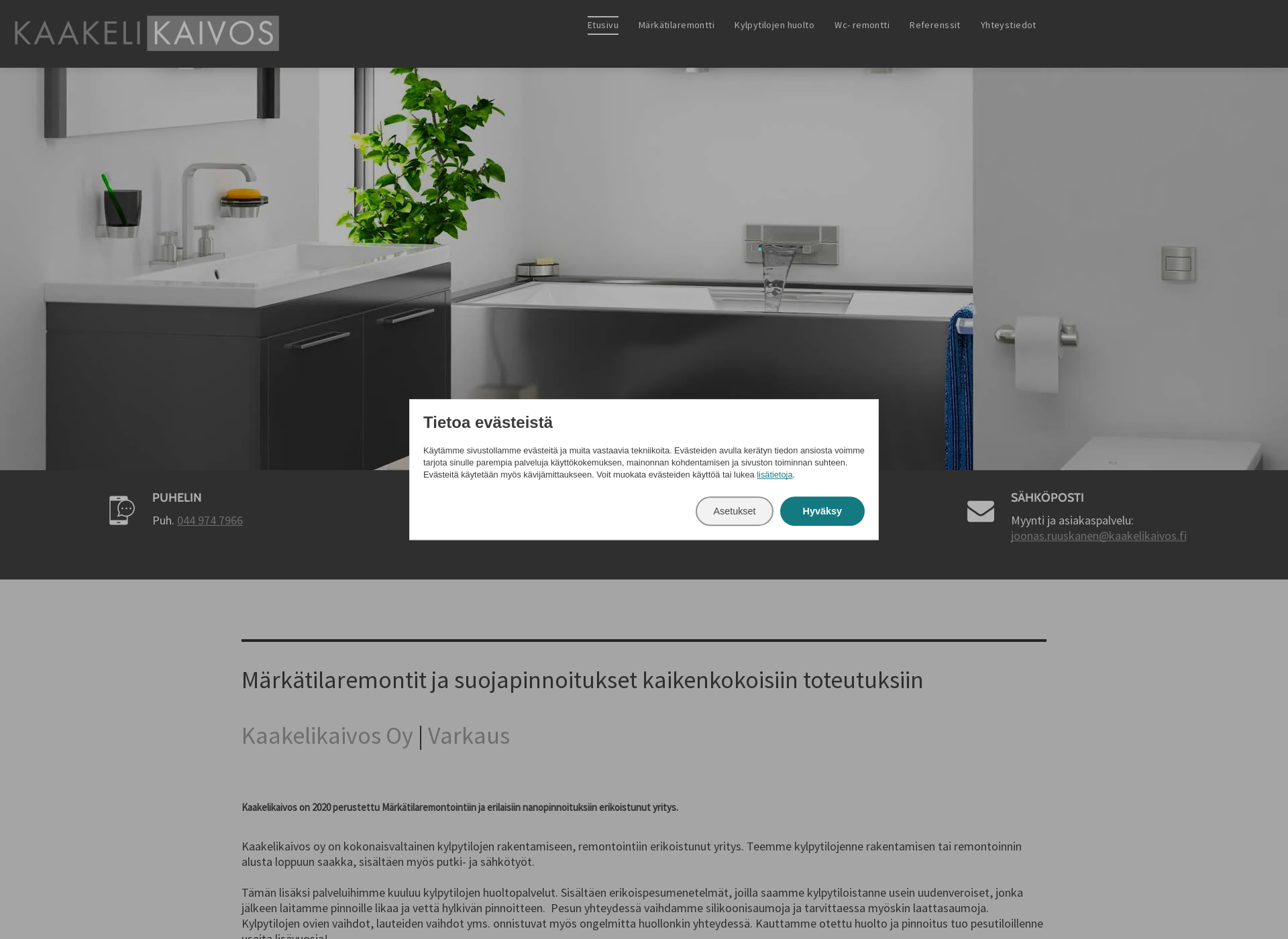 Screenshot for kaakelikaivos.fi