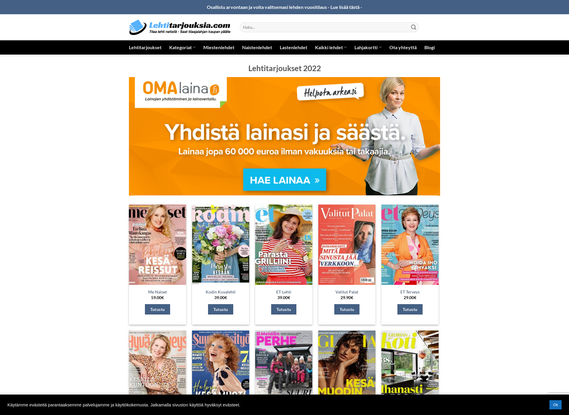 Screenshot for kaakonkaiku.fi