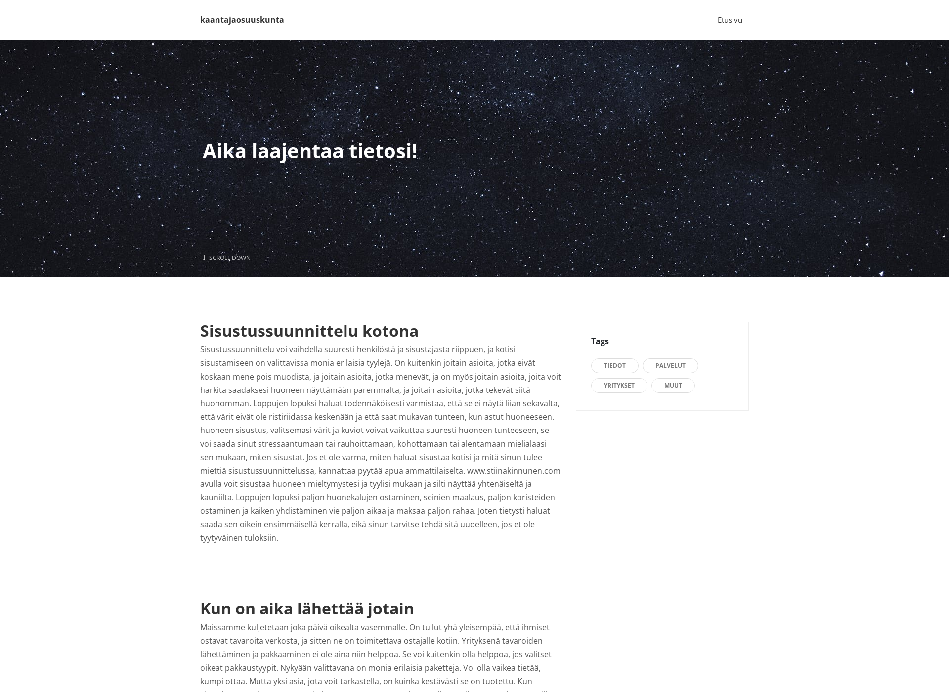 Screenshot for kaantajaosuuskunta.fi