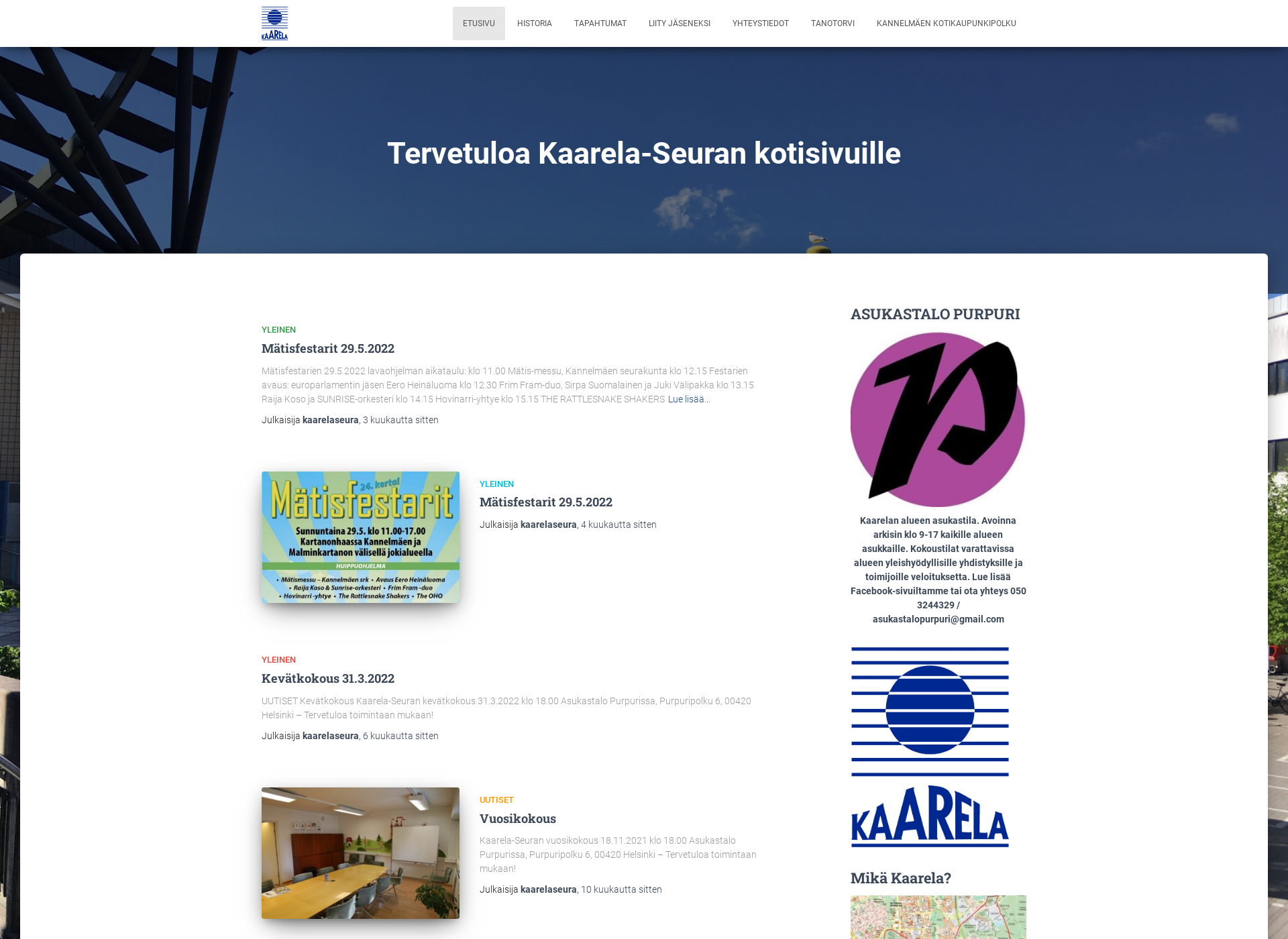 Screenshot for kaarela.fi