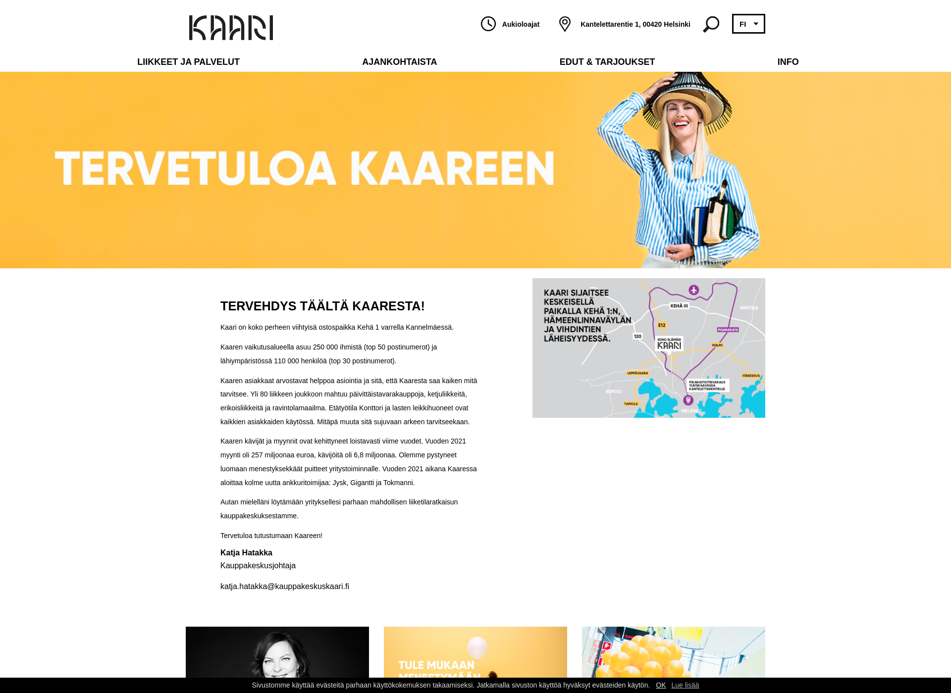 Skärmdump för kaaressatoissa.fi