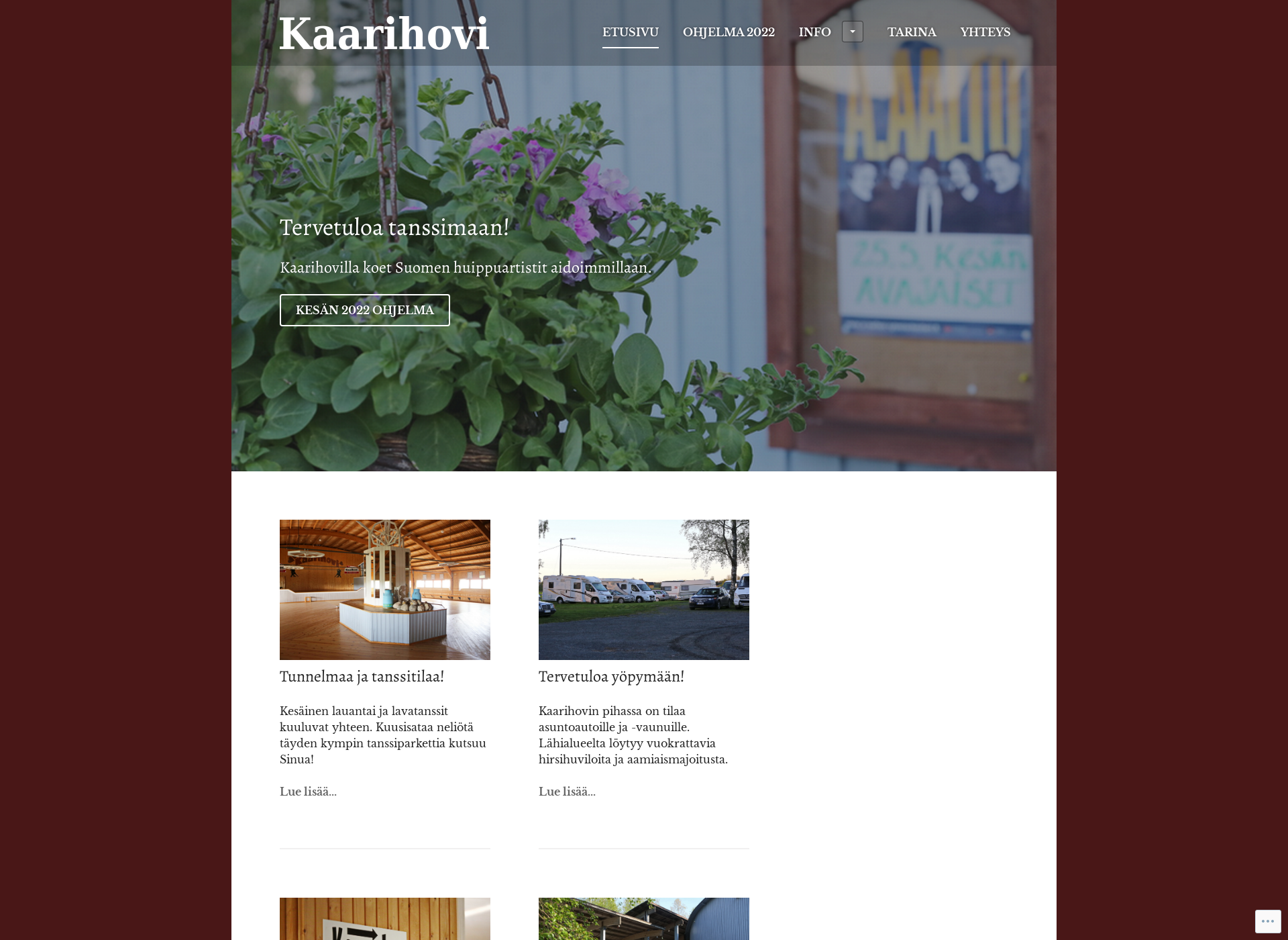 Screenshot for kaarihovitanssii.fi